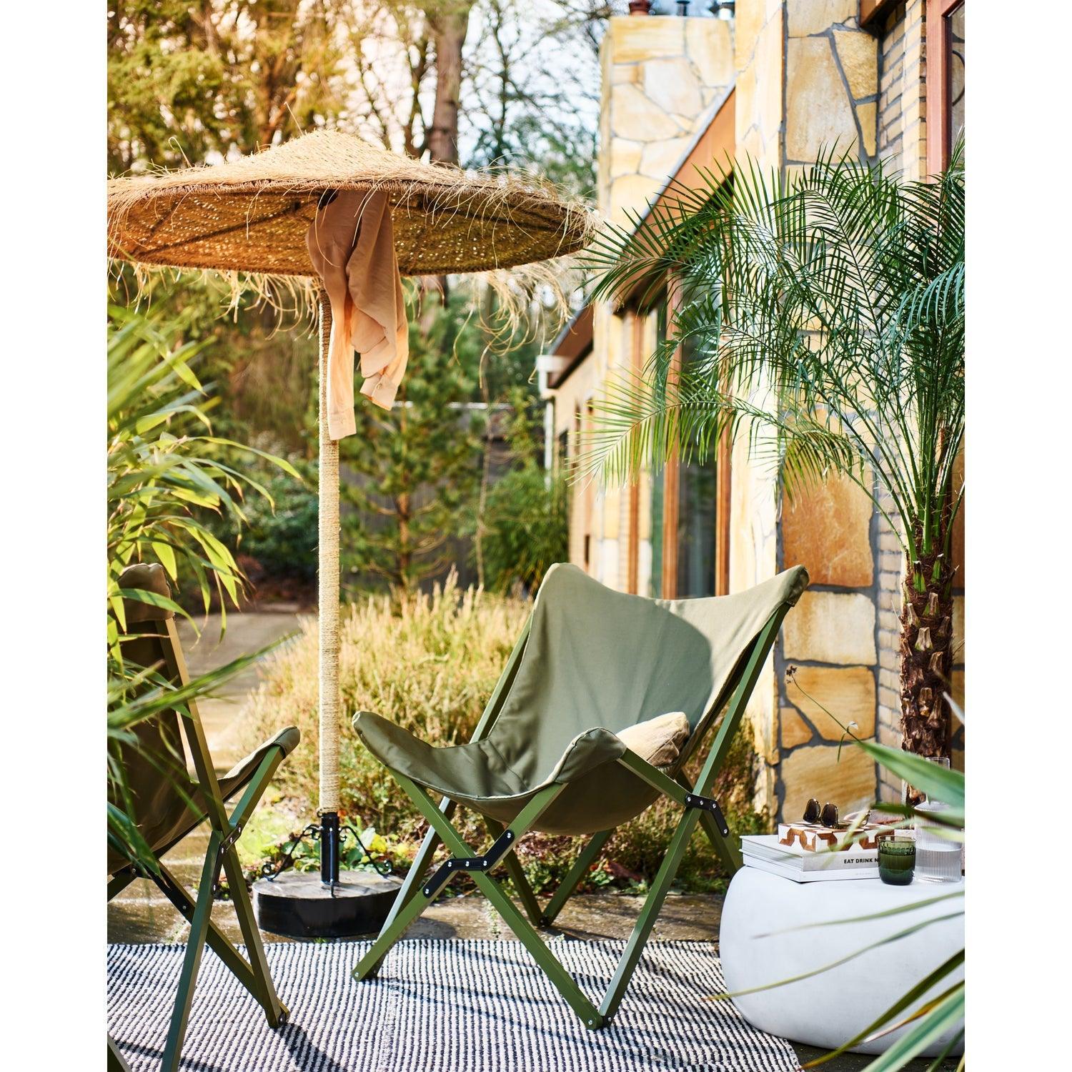 LAZY AFTERNOON FOLDING GARDEN CHAIR CAMOUFLAGE GREEN - PARIS14A.RO