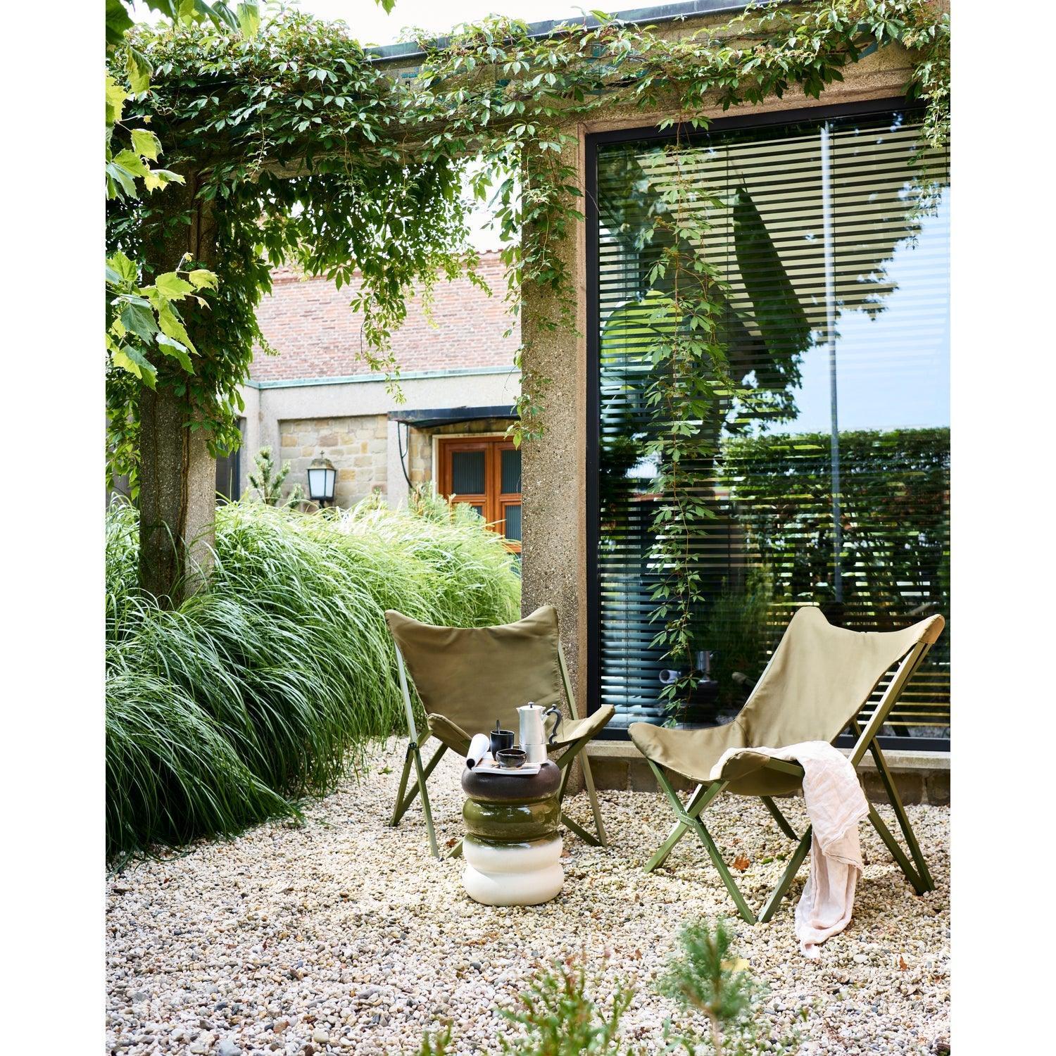 LAZY AFTERNOON FOLDING GARDEN CHAIR CAMOUFLAGE GREEN - PARIS14A.RO