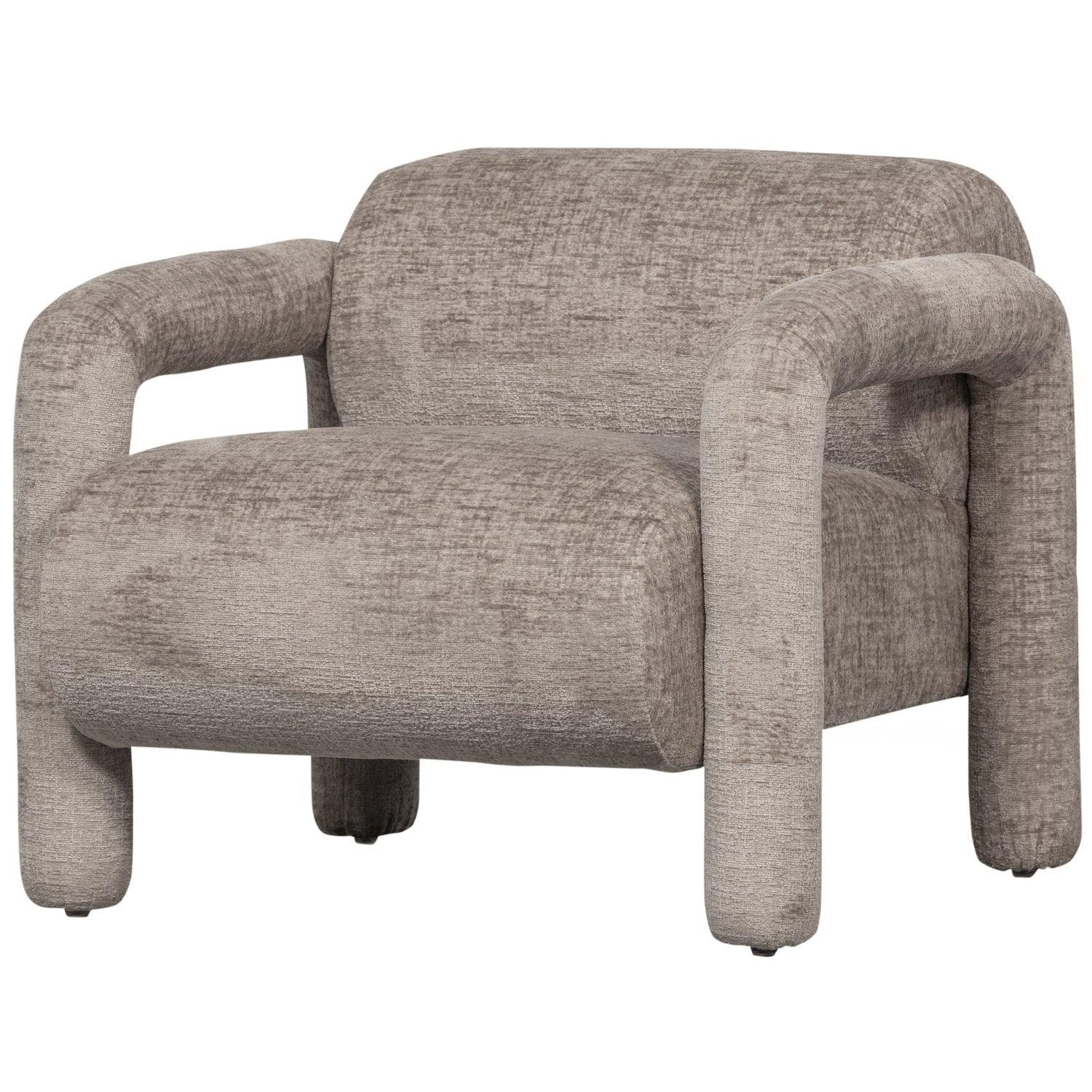 LENNY ARMCHAIR IN ROUGH TEXTURE SAND - PARIS14A.RO