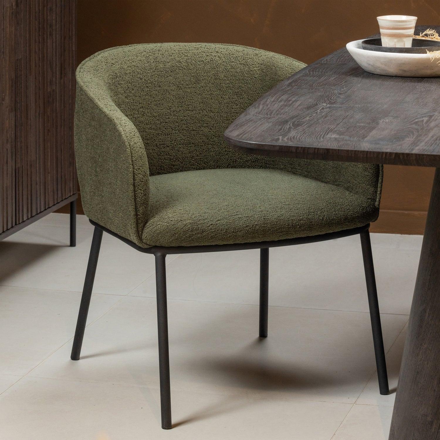LEON DINING CHAIR FOREST GREEN - PARIS14A.RO