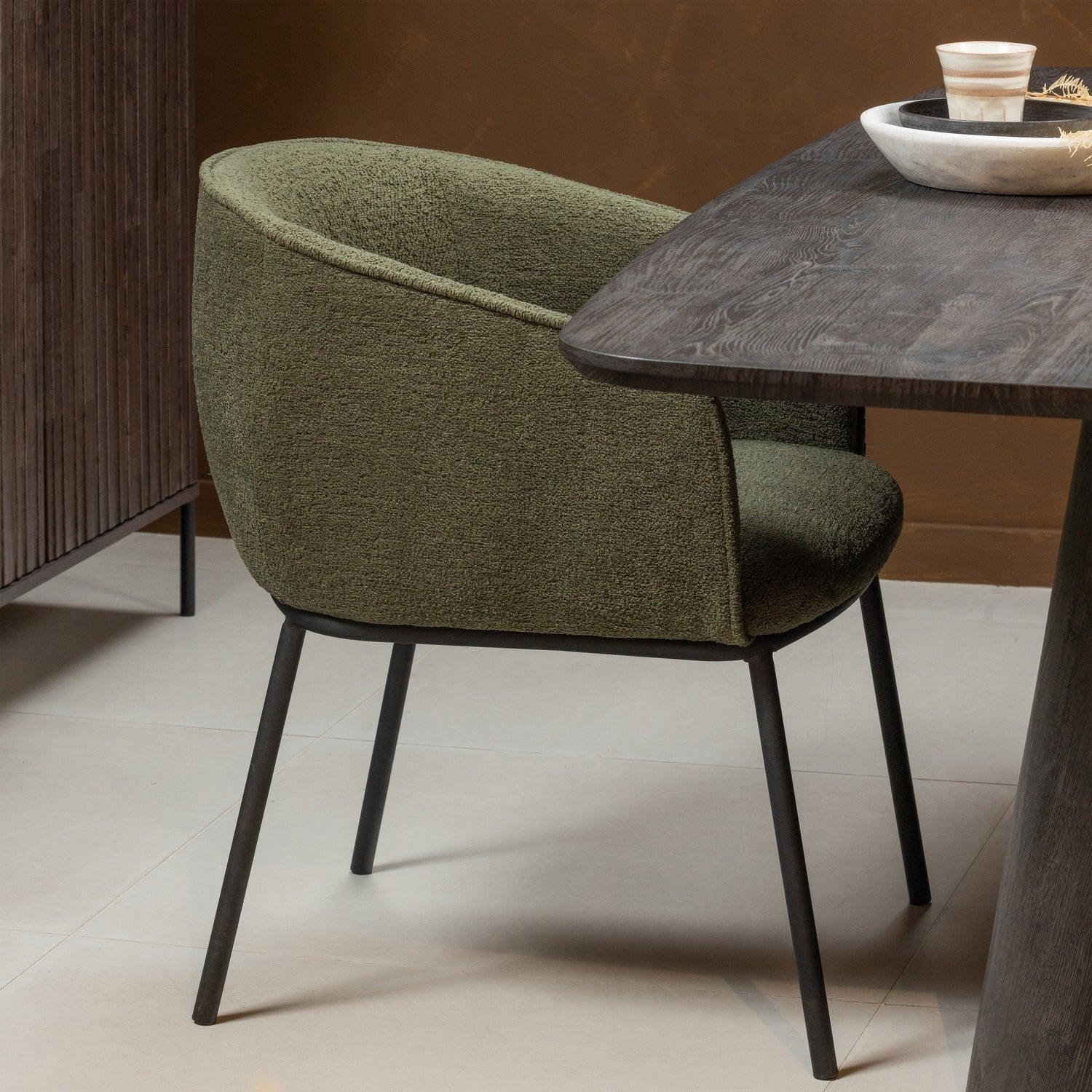 LEON DINING CHAIR FOREST GREEN - PARIS14A.RO
