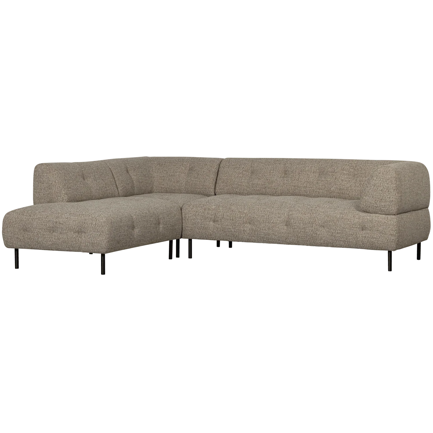 LLOYD CORNER SOFA LEFT COARSE WOVEN BROWN MELANGE - PARIS14A.RO