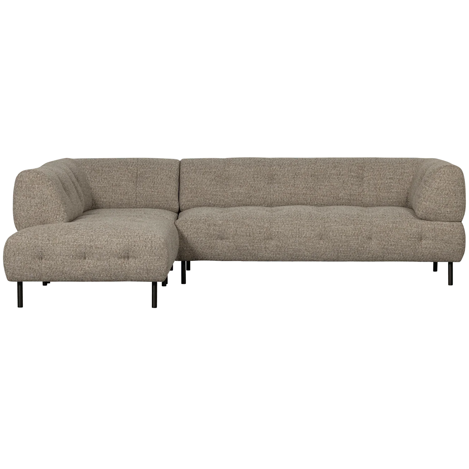 LLOYD CORNER SOFA LEFT COARSE WOVEN BROWN MELANGE - PARIS14A.RO