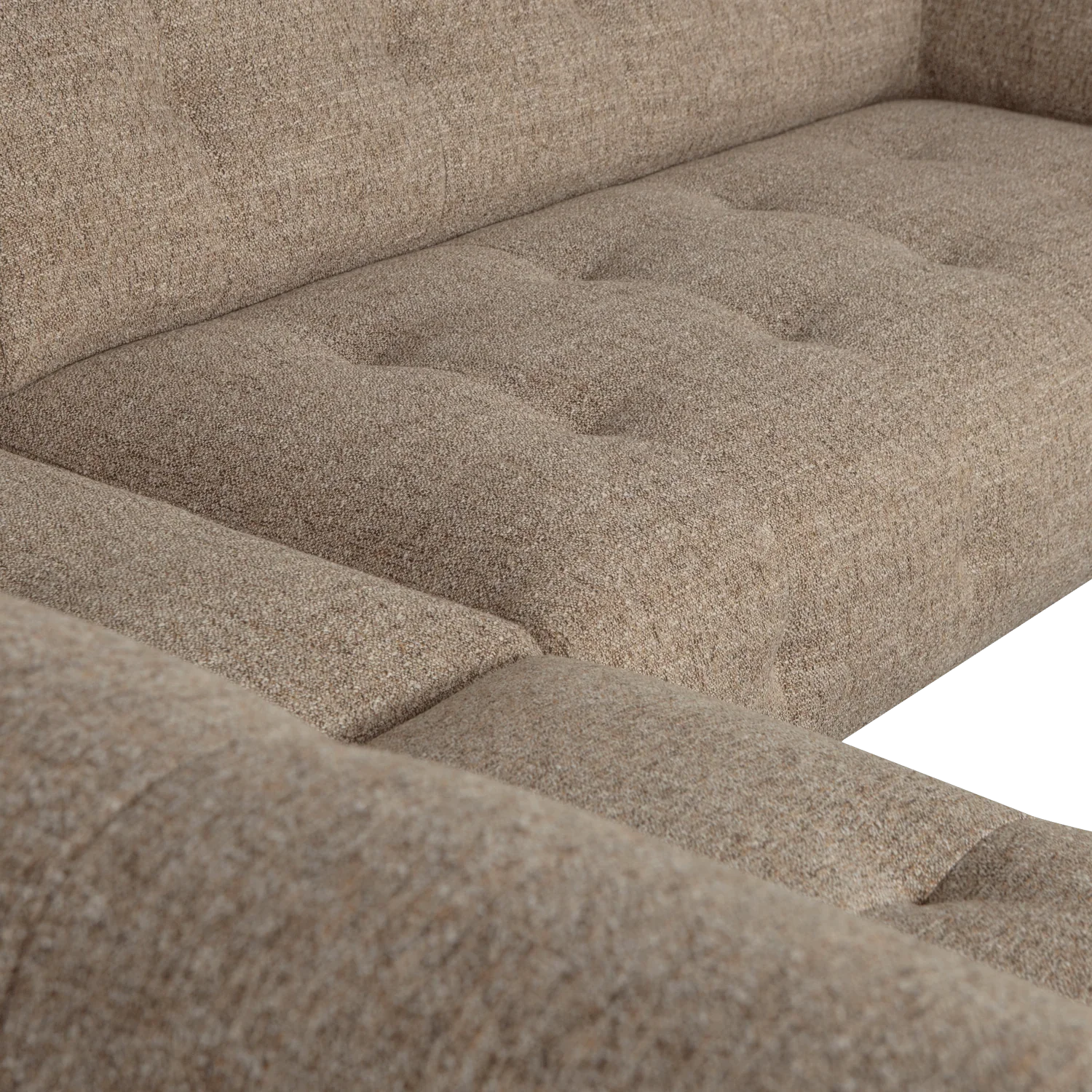 LLOYD CORNER SOFA LEFT COARSE WOVEN BROWN MELANGE - PARIS14A.RO