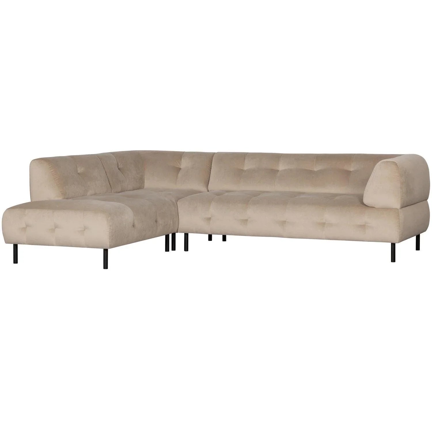 LLOYD CORNER SOFA LEFT WASHED VELVET SEA SALT - PARIS14A.RO