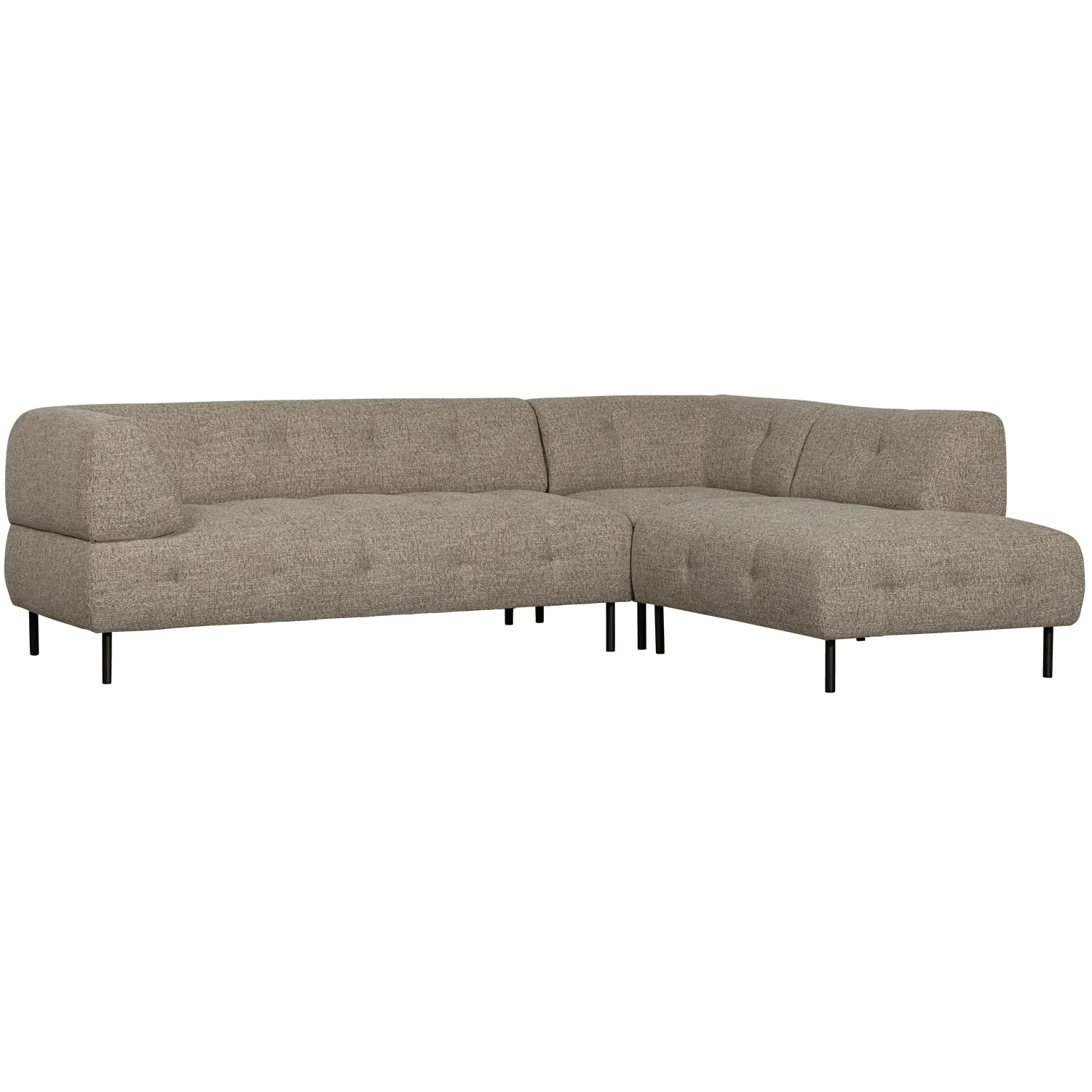 LLOYD CORNER SOFA RIGHT COARSE WOVEN BROWN MELANGE - PARIS14A.RO