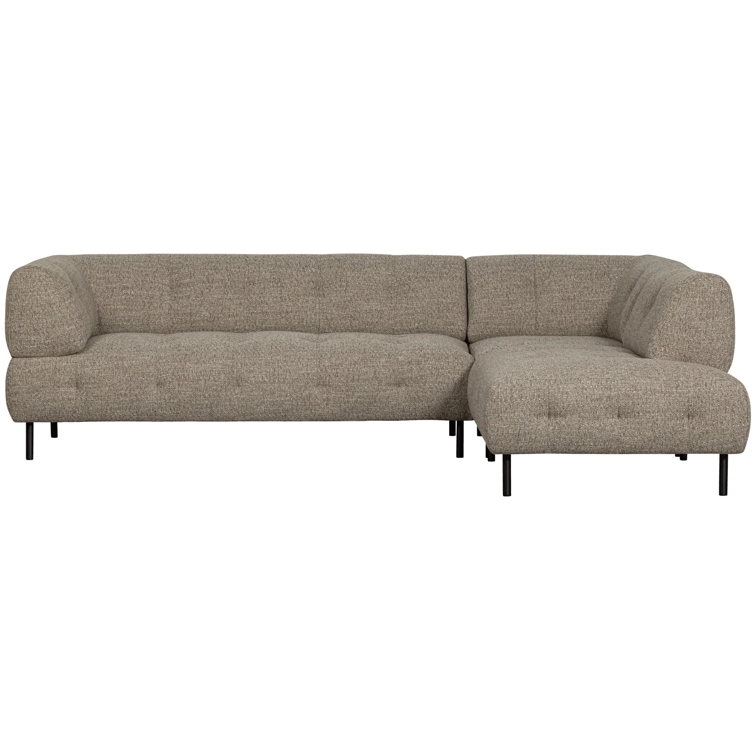 LLOYD CORNER SOFA RIGHT COARSE WOVEN BROWN MELANGE - PARIS14A.RO