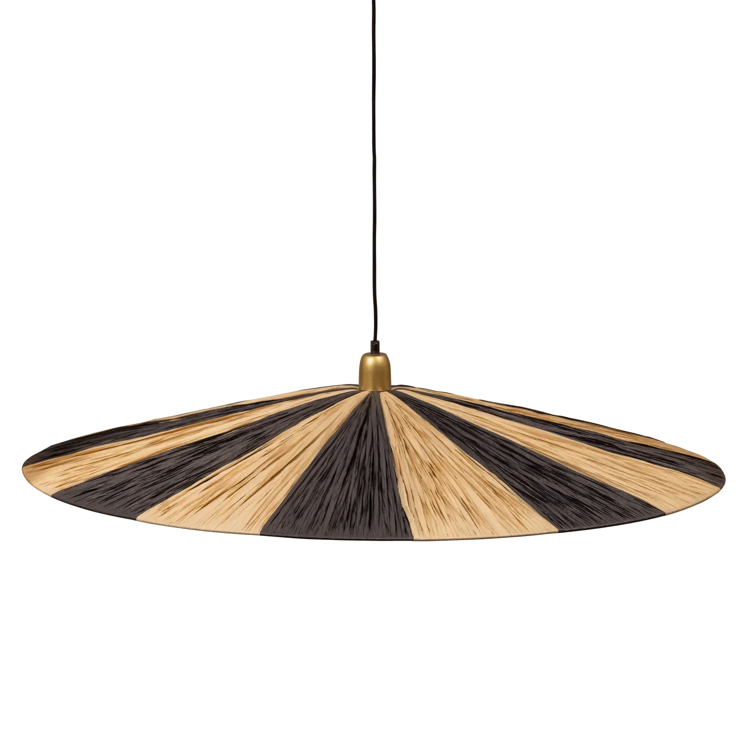 LOIC PENDANT STRIPE BLACK/NATURAL Ø95CM - PARIS14A.RO