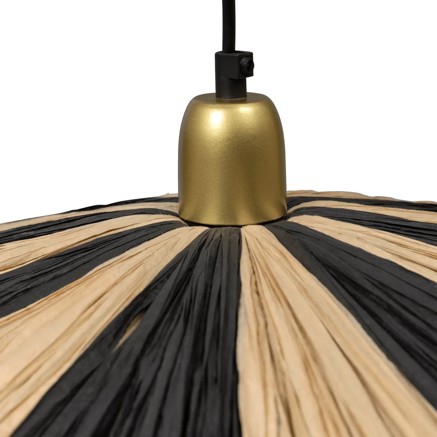 LOIC PENDANT STRIPE BLACK/NATURAL Ø95CM - PARIS14A.RO