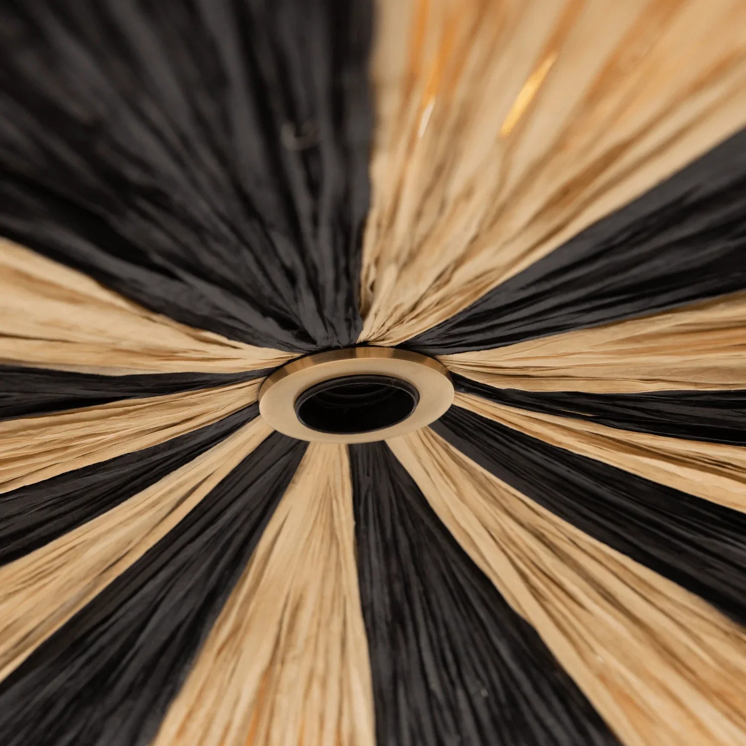 LOIC PENDANT STRIPE BLACK/NATURAL Ø95CM - PARIS14A.RO