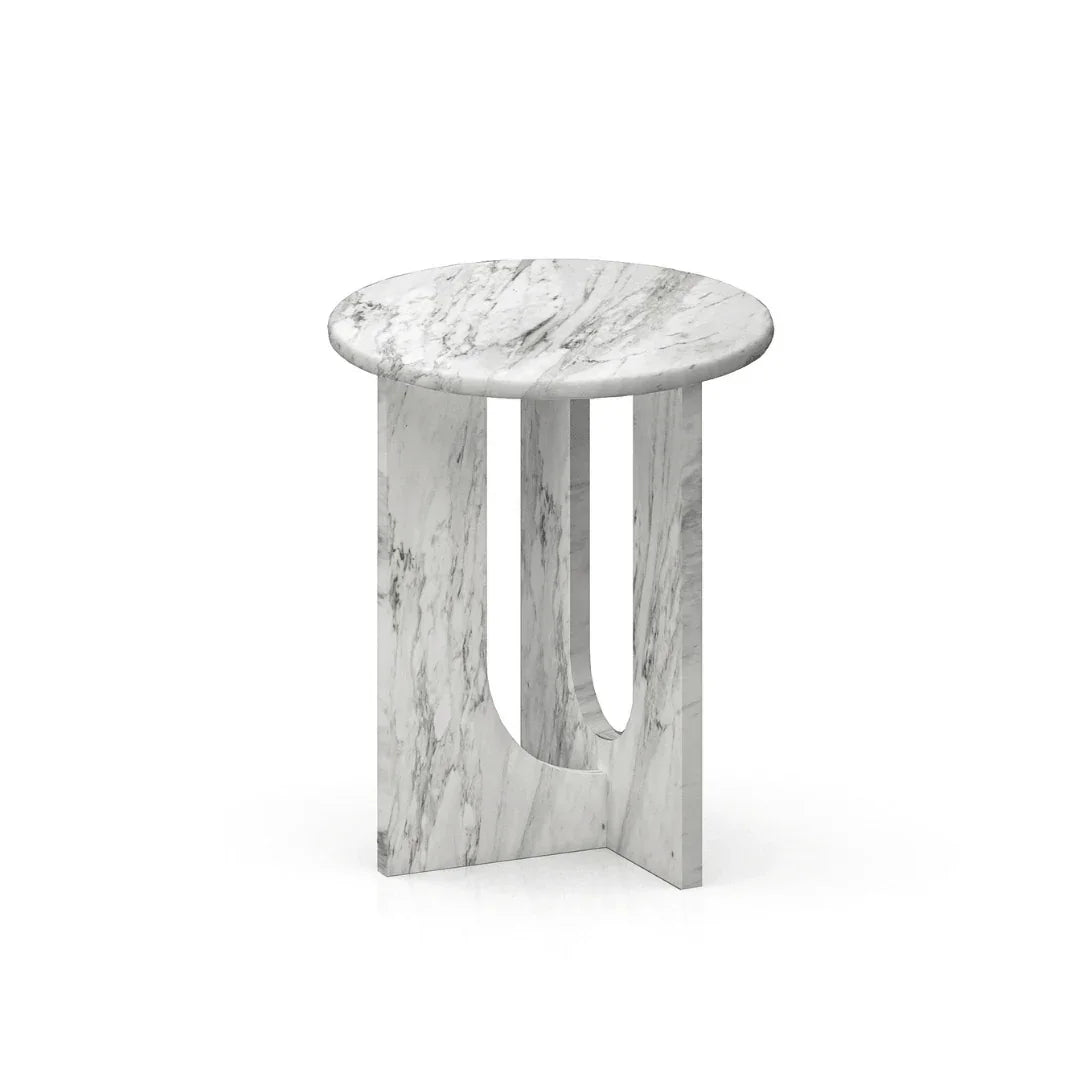 LOOPS- Masa auxiliara- Ø40 × 50 cm - MARMURA VOLAKAS - PARIS14A.RO