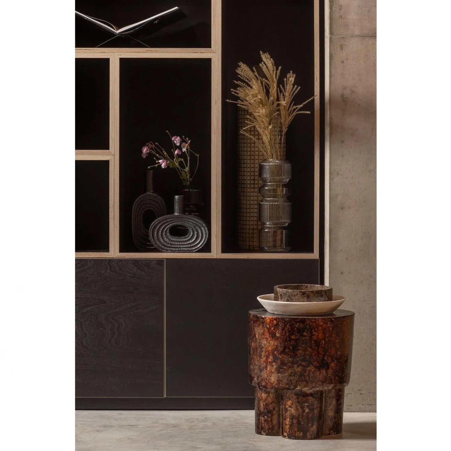 LYLE VASE GLASS LIGHT GREEN 35xØ13CM - PARIS14A.RO