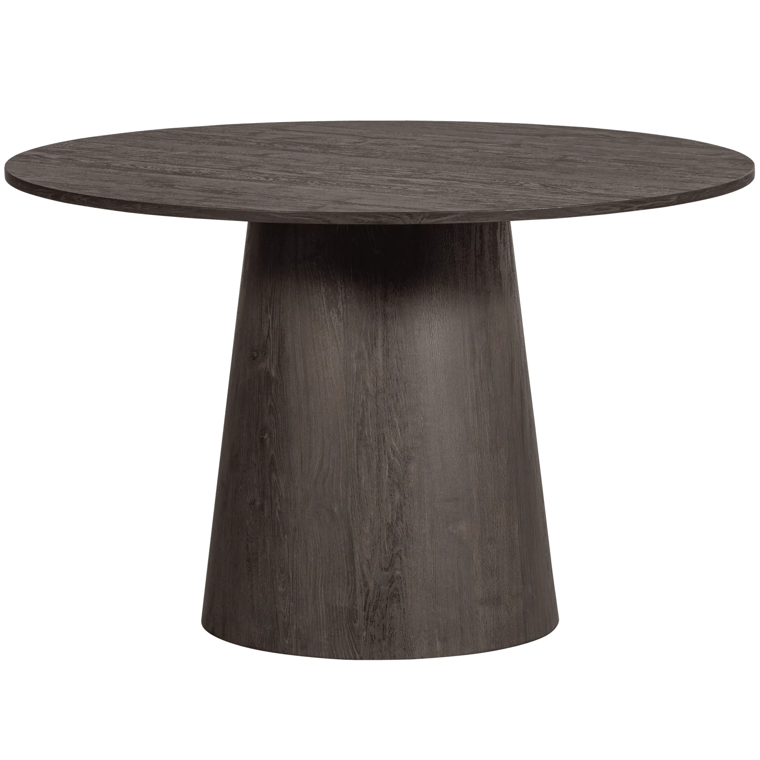 MAAN DINING TABLE ROUND MDF DARK BROWN Ø120CM - PARIS14A.RO