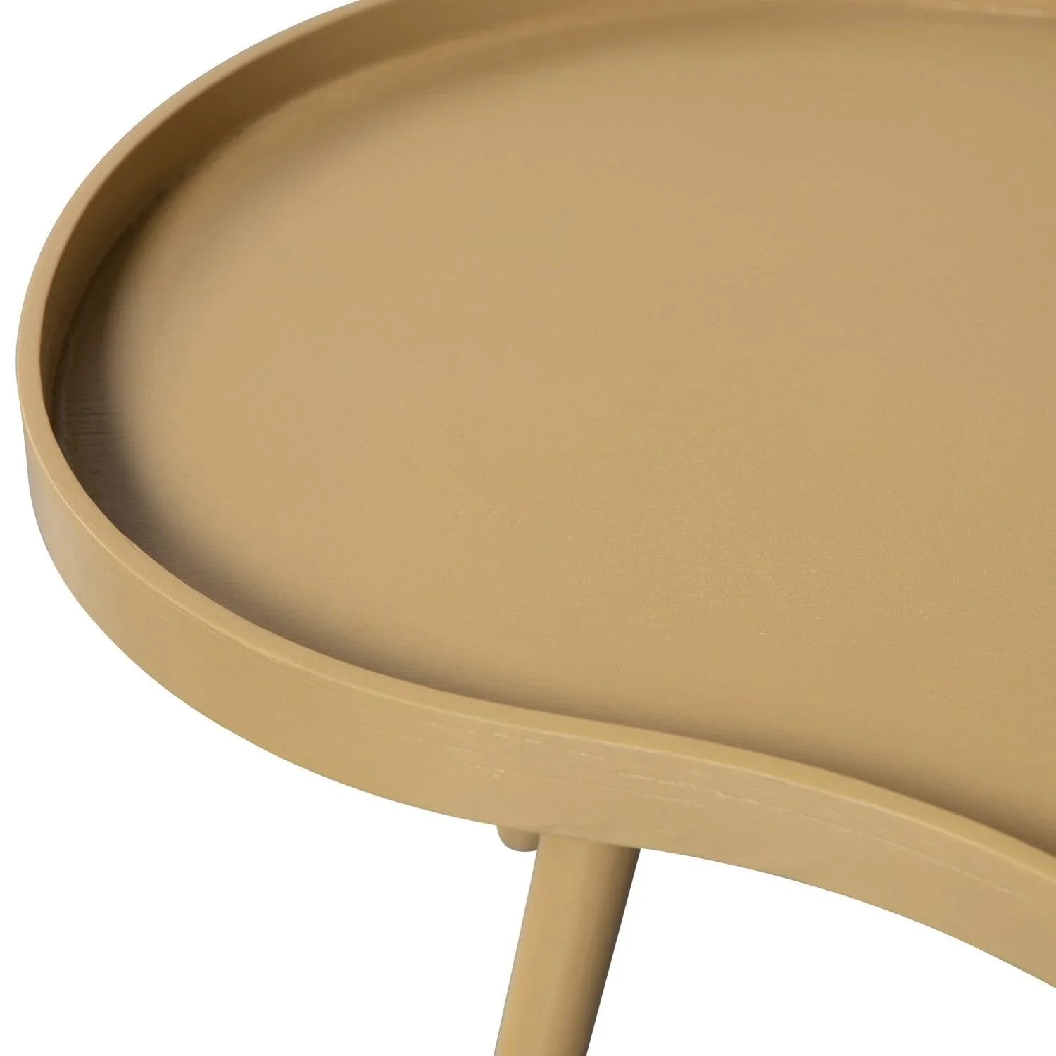 MAE SIDE TABLE ORGANIC OBLONG WOOD ALPACA - PARIS14A.RO