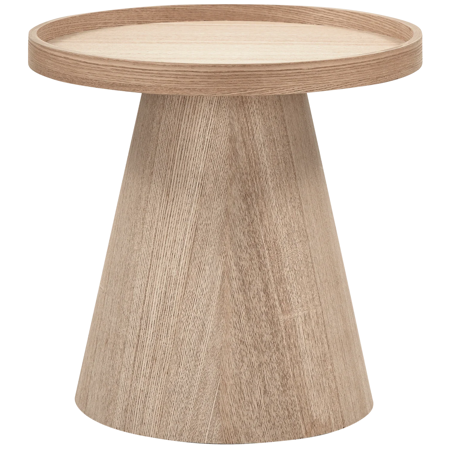 MAUD SIDE TABLE CONICAL WOOD NATURAL 38xO39CM - PARIS14A.RO