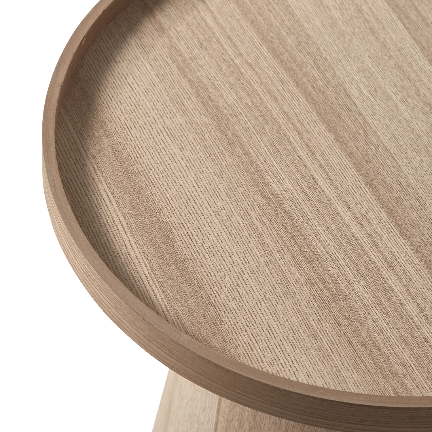 MAUD SIDE TABLE CONICAL WOOD NATURAL 38xO39CM - PARIS14A.RO