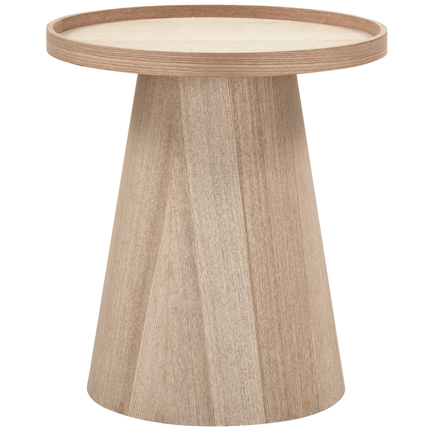 MAUD SIDE TABLE CONICAL WOOD NATURAL 50xØ45CM - PARIS14A.RO