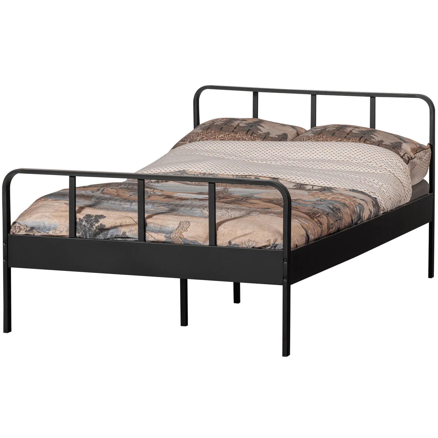 MEES BED METAL BLACK 120x200CM - PARIS14A.RO