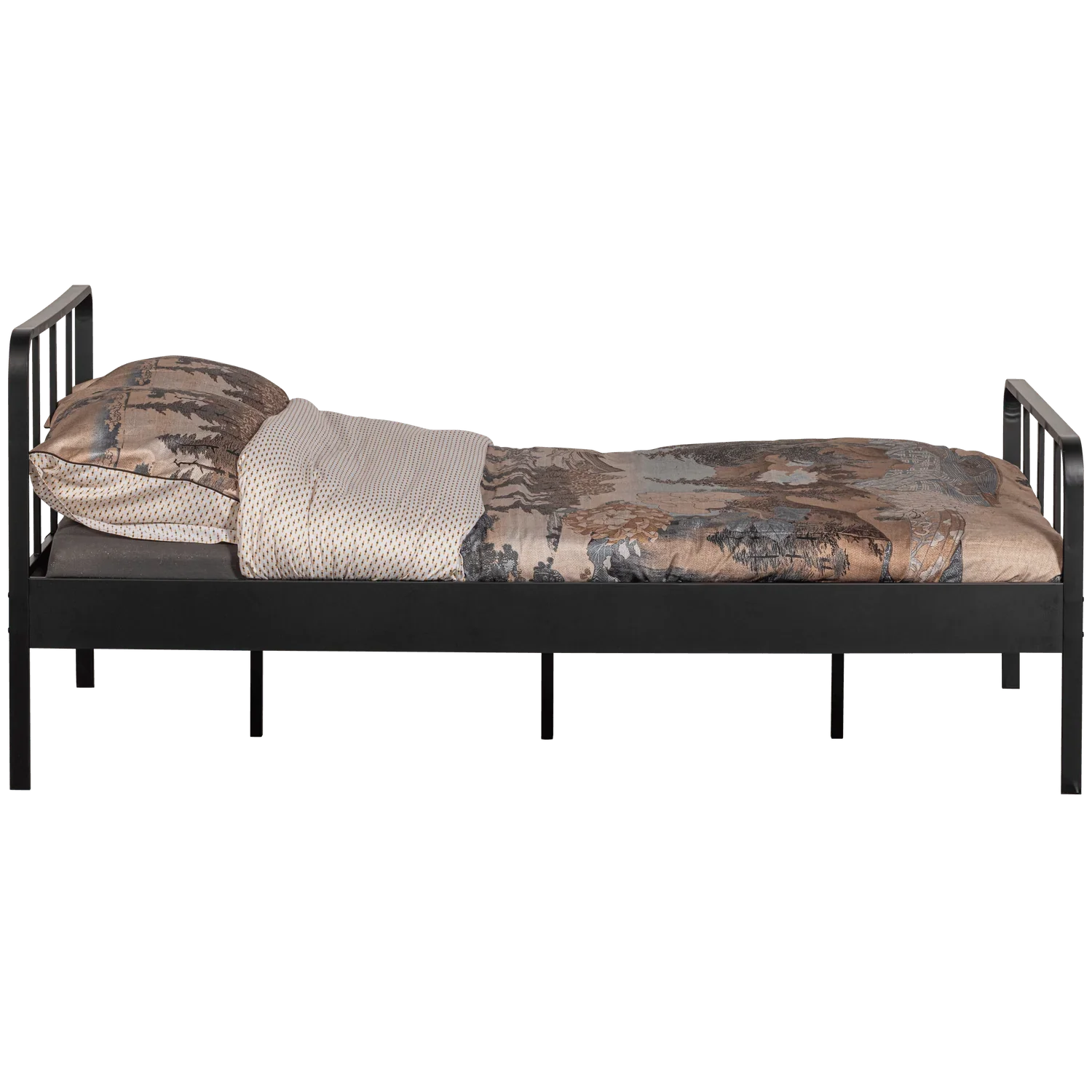 MEES BED METAL BLACK 120x200CM - PARIS14A.RO