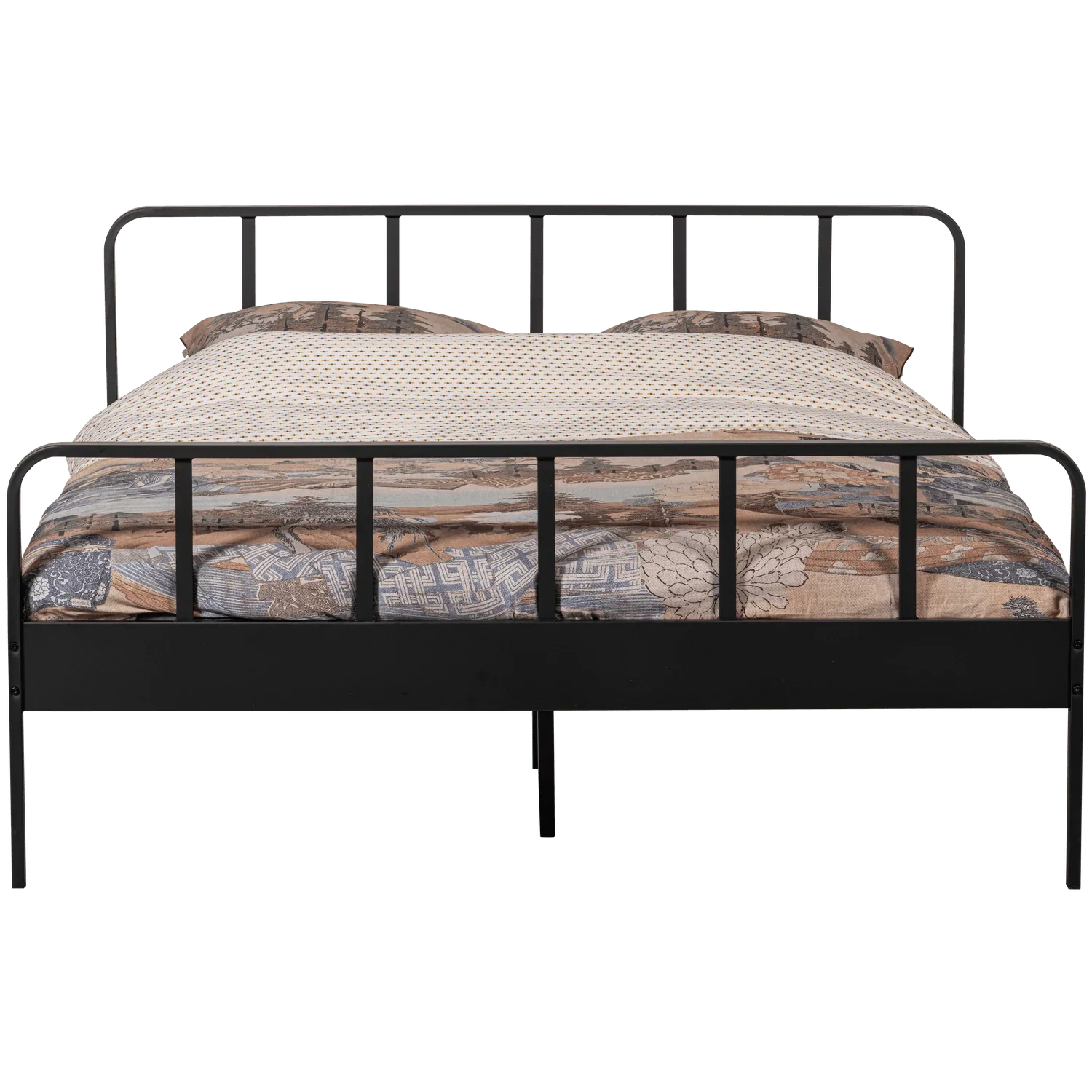 MEES DOUBLE BED METAL BLACK 160x200CM - PARIS14A.RO