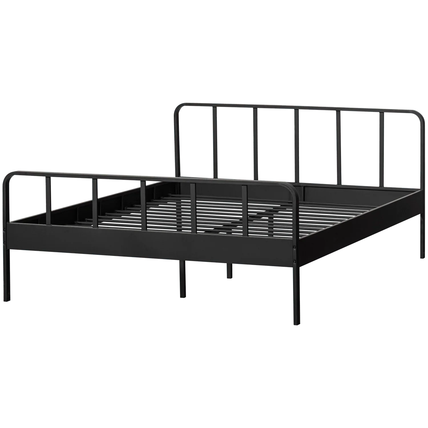 MEES DOUBLE BED METAL BLACK 160x200CM - PARIS14A.RO