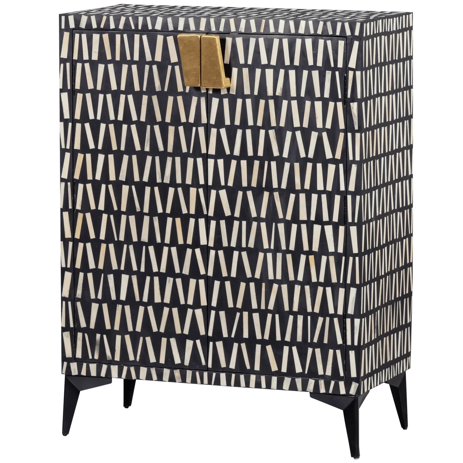MENNE CABINET WOOD BLACK/WHITE - PARIS14A.RO