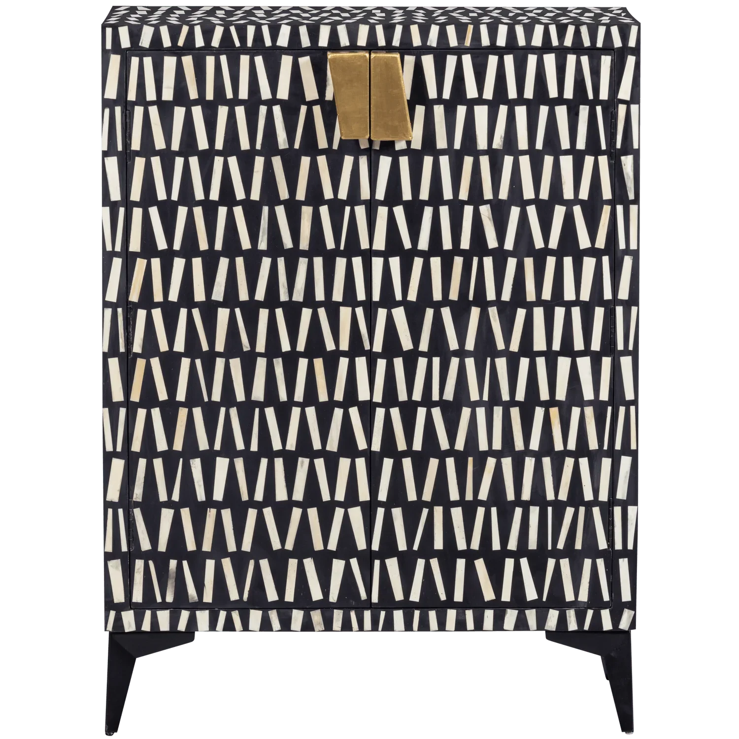 MENNE CABINET WOOD BLACK/WHITE - PARIS14A.RO