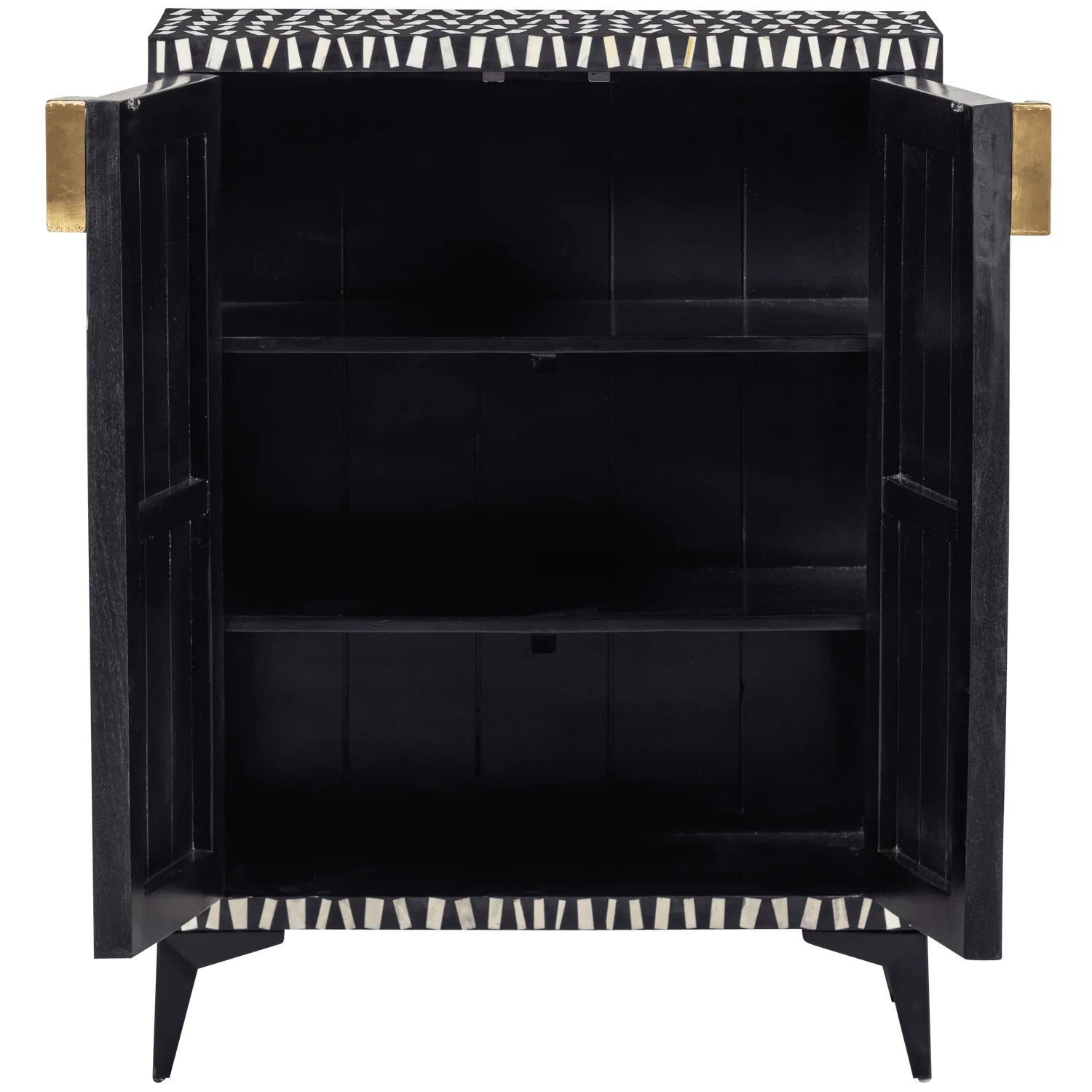 MENNE CABINET WOOD BLACK/WHITE - PARIS14A.RO