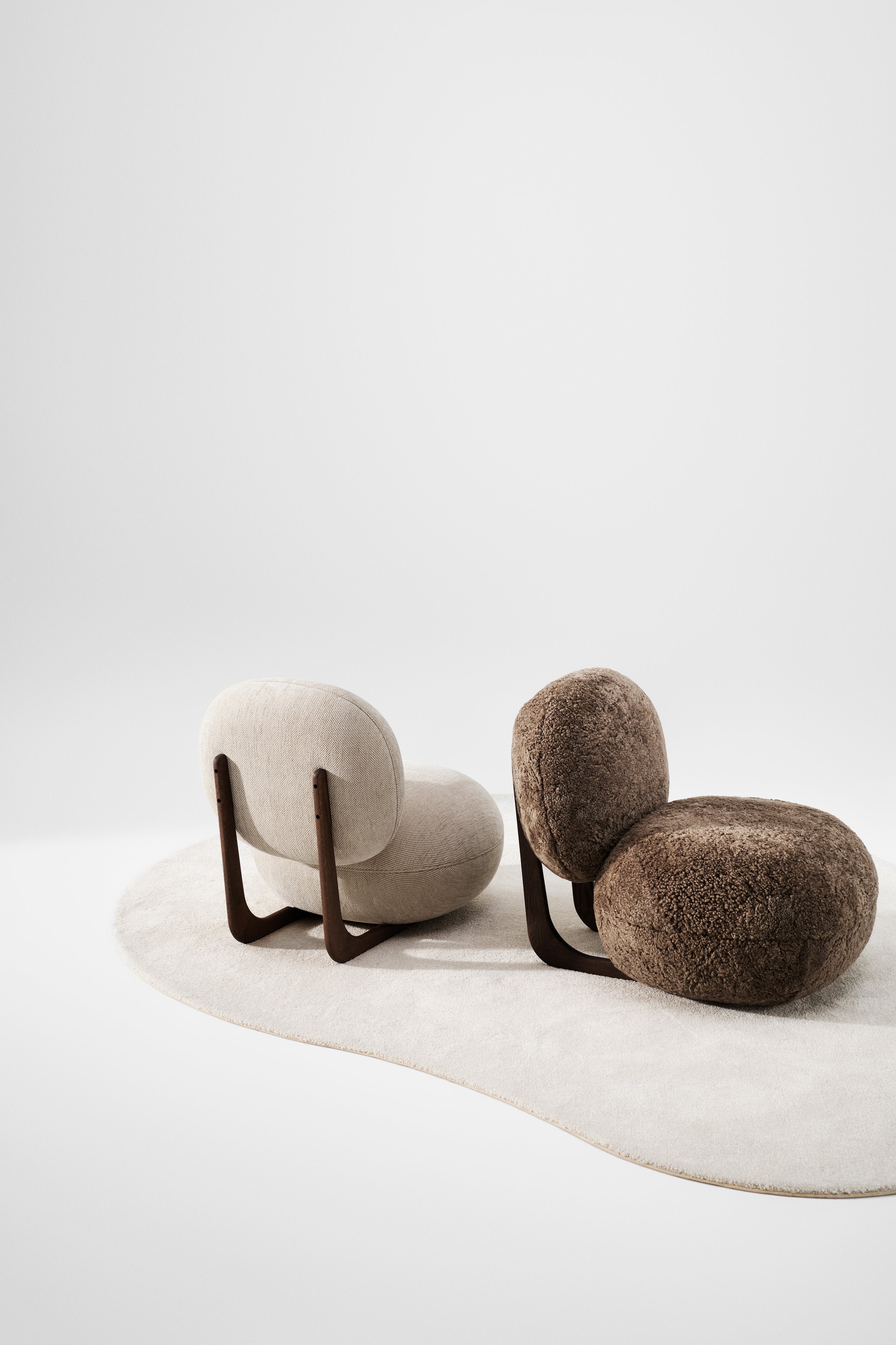 NORR11 fotoliu lounge Cooper | stejar FSC | Stejar afumat inchis | 70x89xh76 cm