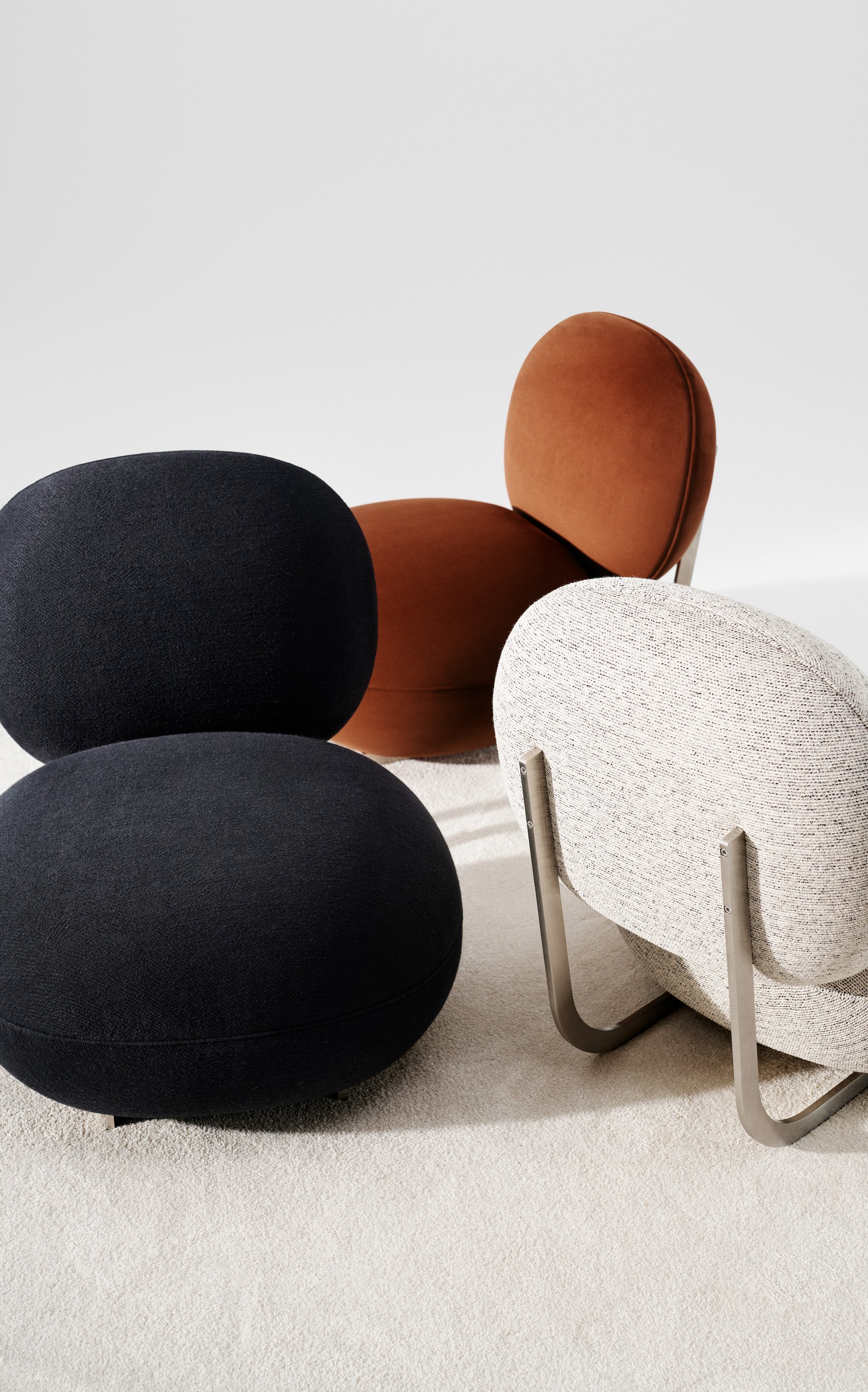 NORR11 fotoliu lounge Cooper | otel inoxidabil | 70x90xh76 cm