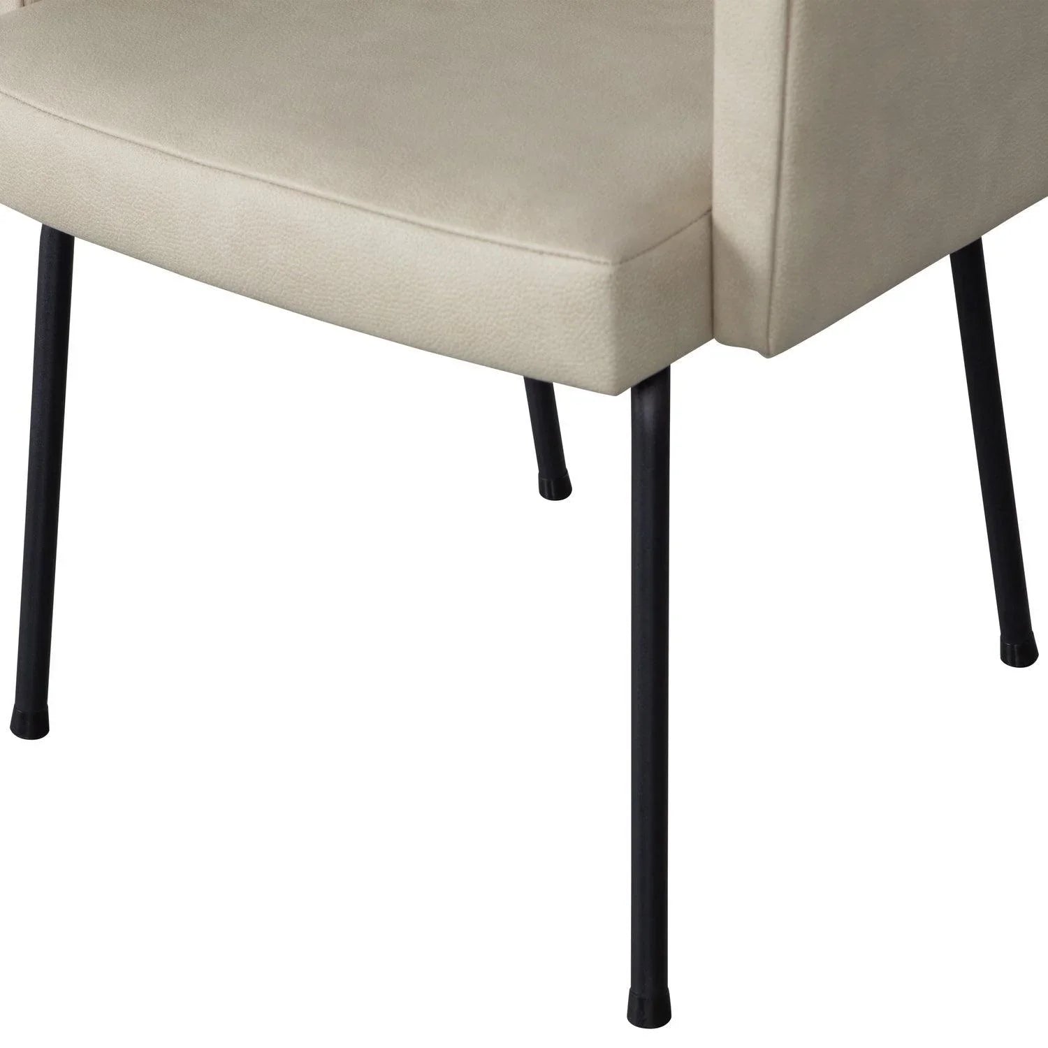 MOUNT DINING CHAIR WITH ARMREST LEATHERLOOK NATURAL - PARIS14A.RO