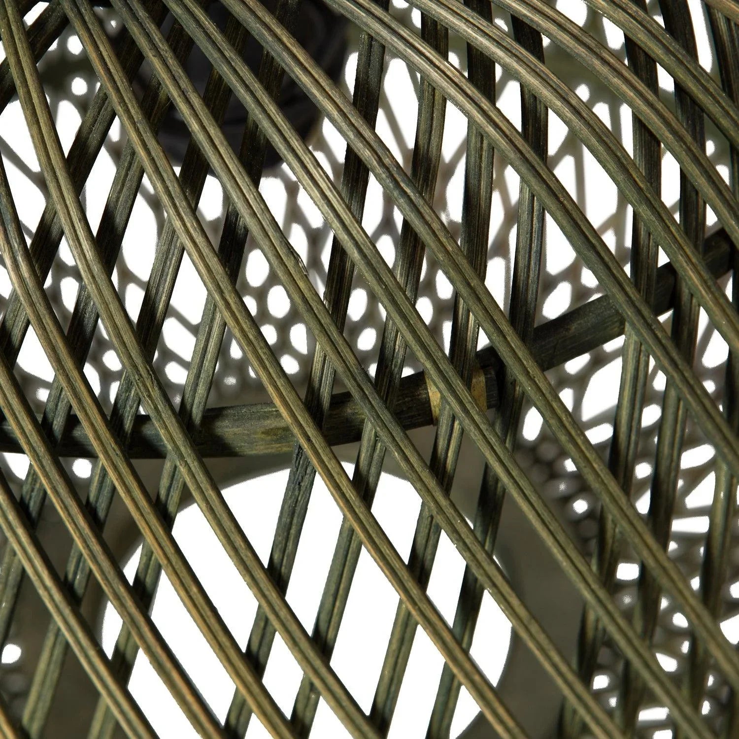 MOZA HANGING LAMP BAMBOO GREEN 36x36CM - PARIS14A.RO