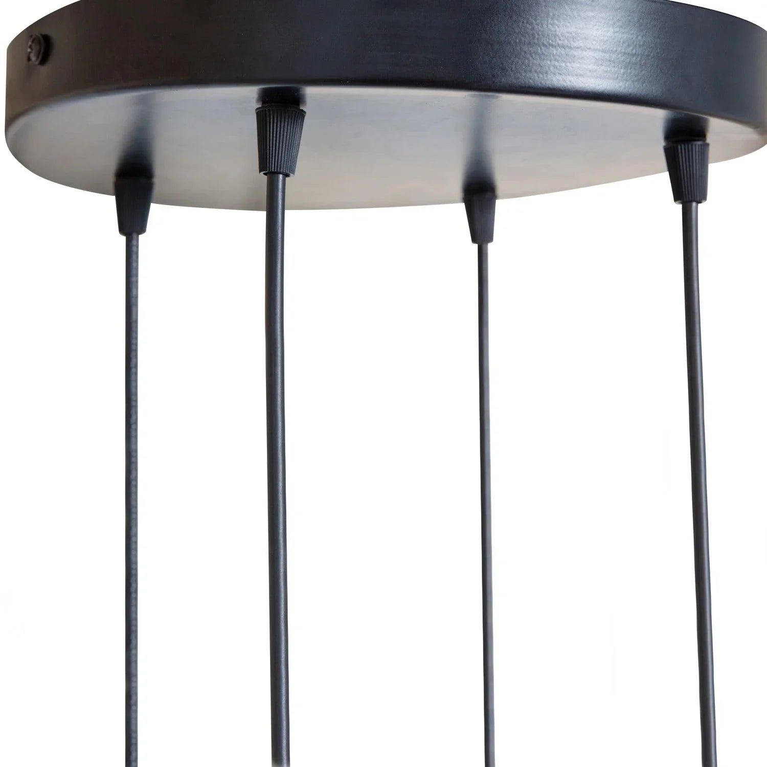 MULTIPLE HANGING LAMP WITH 4 GLASSES BLACK/ GLASS - PARIS14A.RO