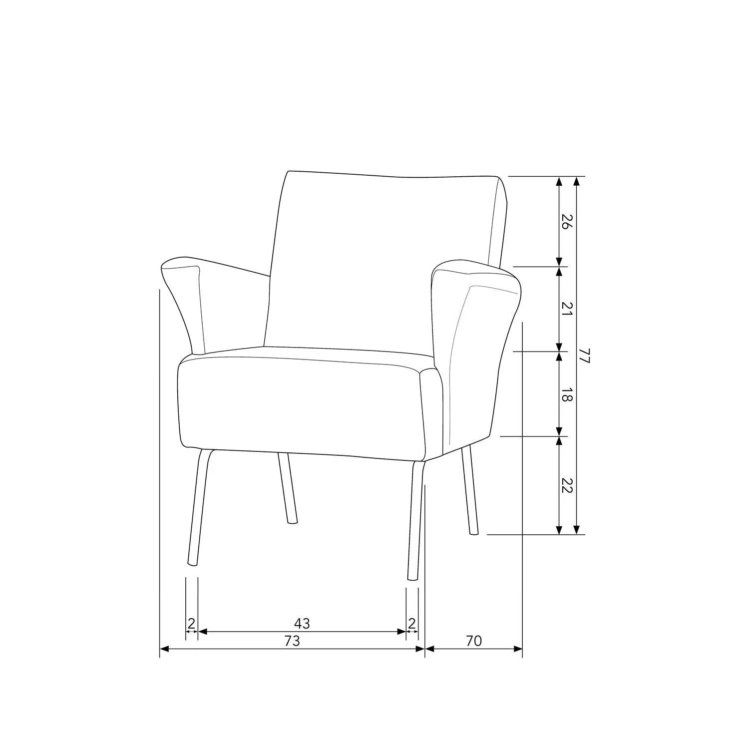 MUSE ARMCHAIR COARSE WOVEN FABRIC NATURAL - PARIS14A.RO