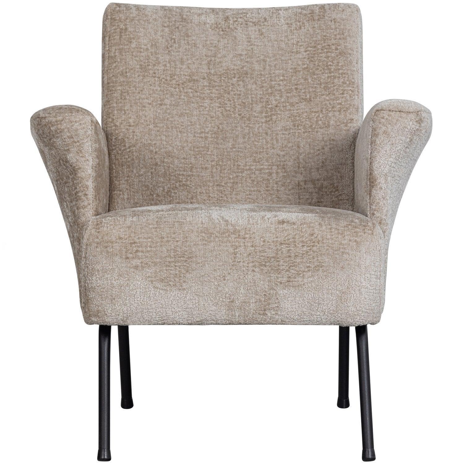 MUSE ARMCHAIR COARSE WOVEN FABRIC NATURAL - PARIS14A.RO