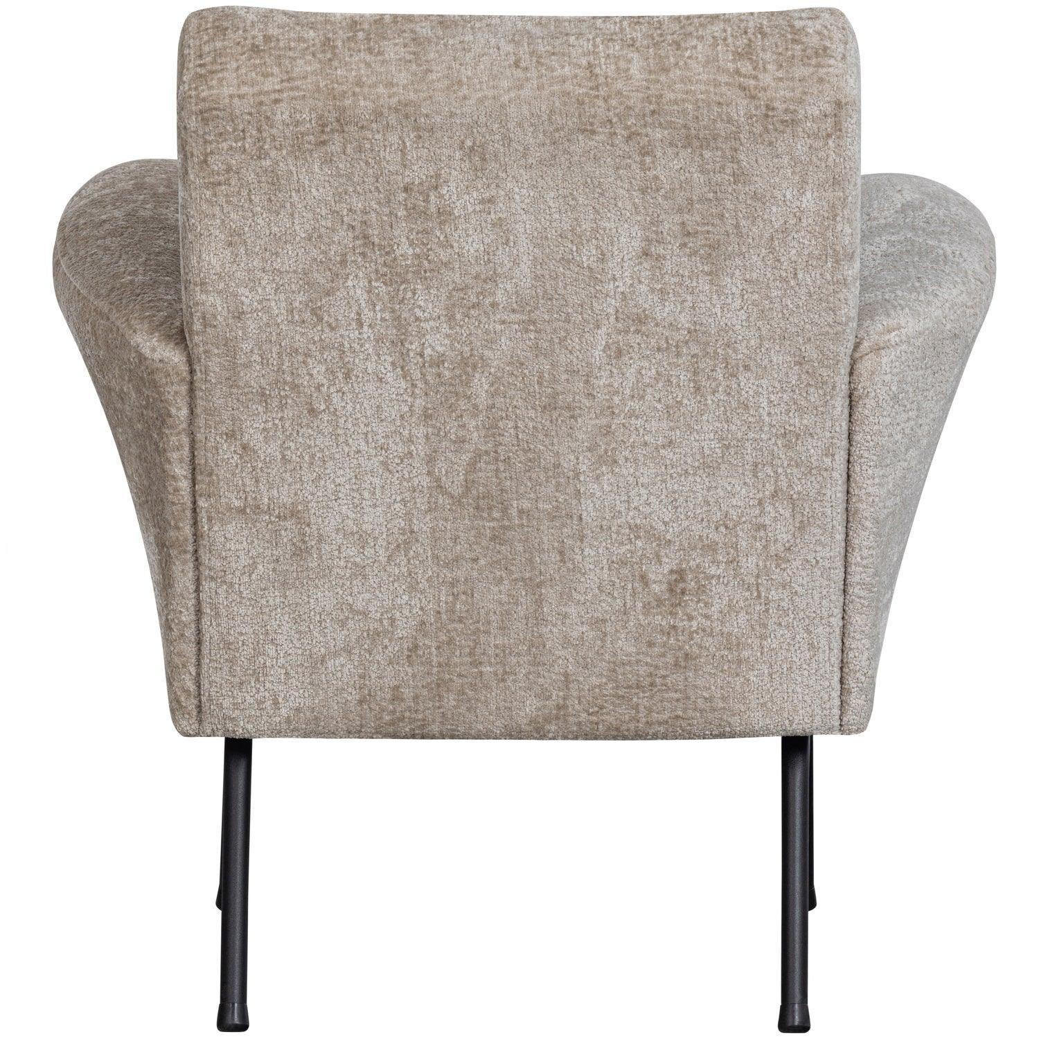 MUSE ARMCHAIR COARSE WOVEN FABRIC NATURAL - PARIS14A.RO