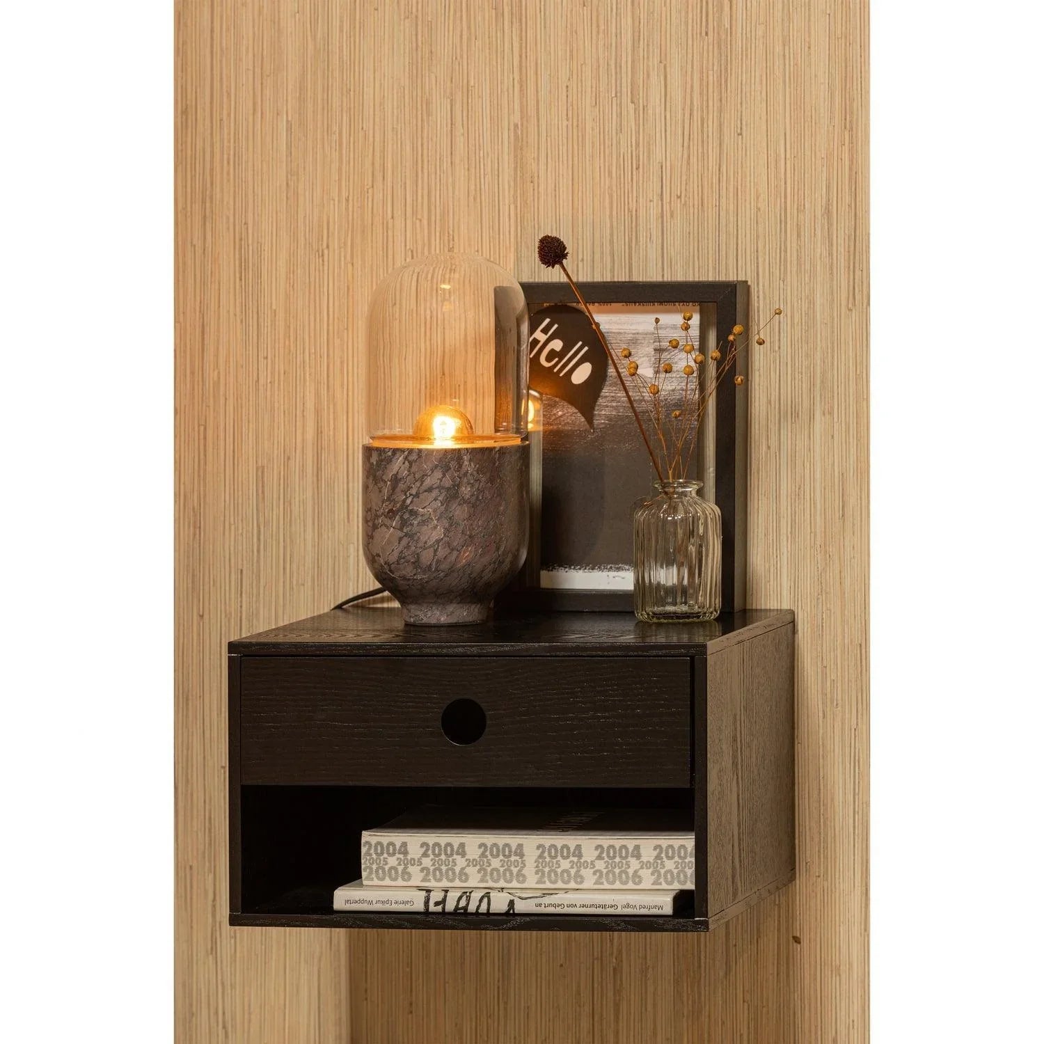 NANCY HANGING BEDSIDE TABLE BLACK - PARIS14A.RO