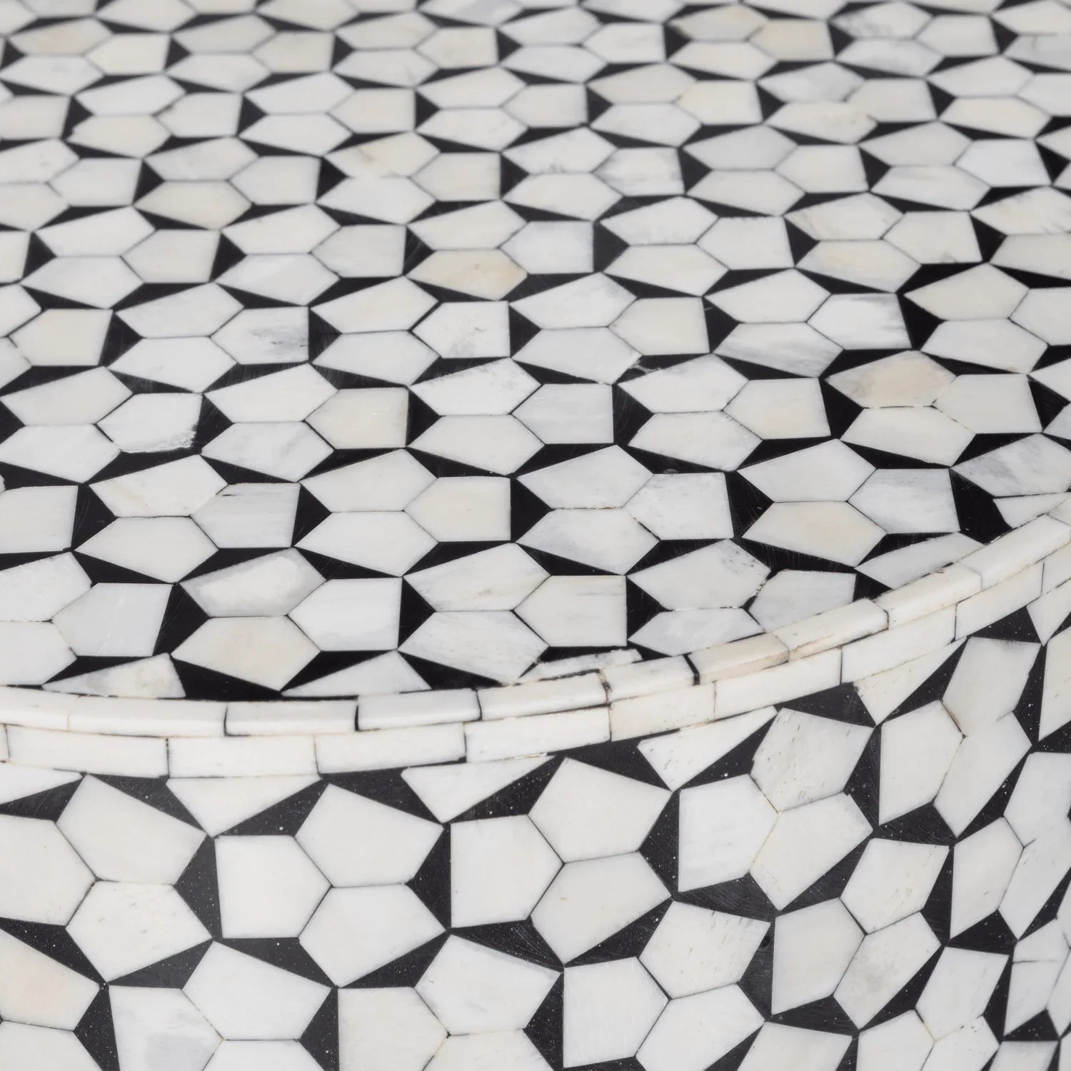 NEVA SIDE TABLE BLACK/WHITE - PARIS14A.RO