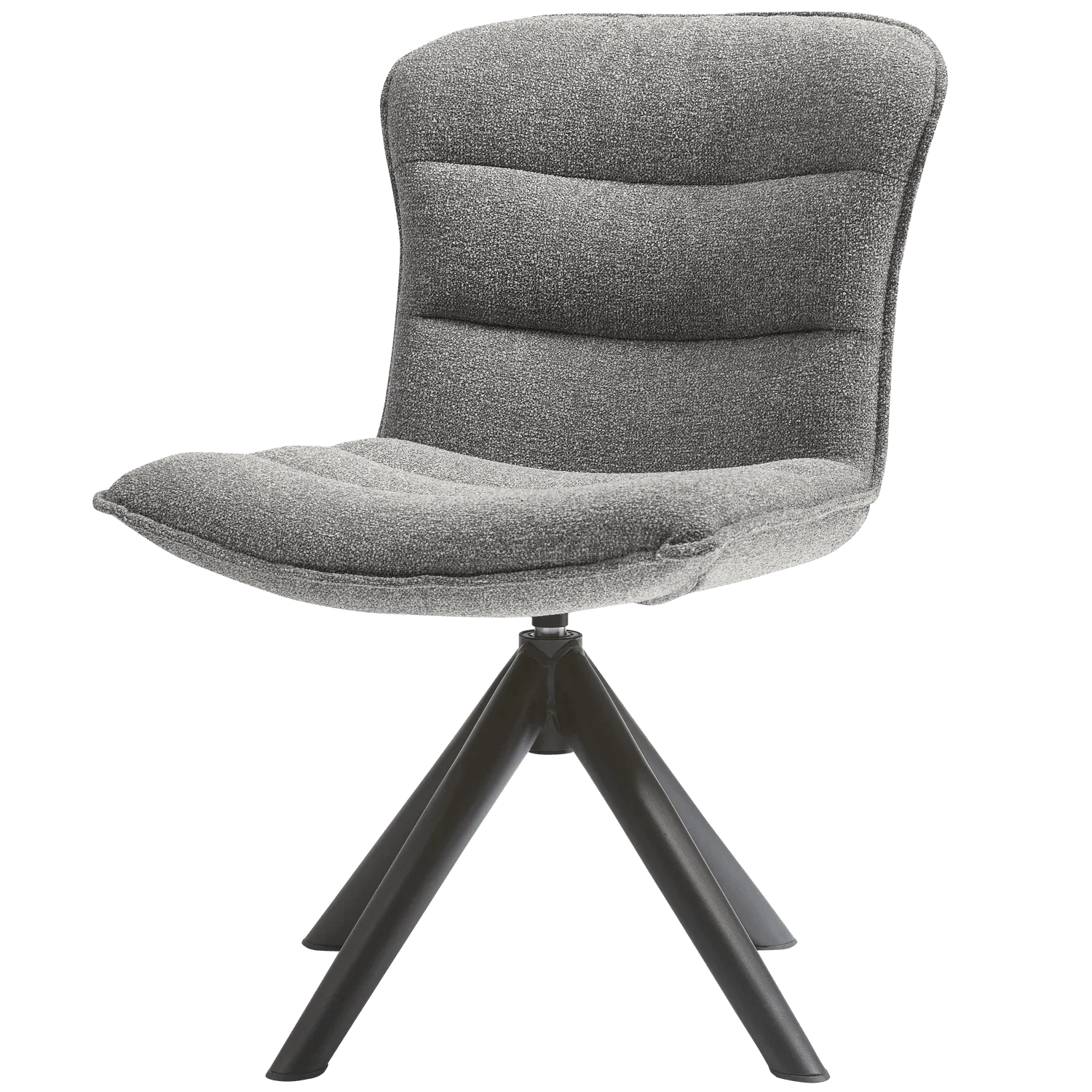 NIKA SWIVEL DINING CHAIR GREY MELANGE - PARIS14A.RO