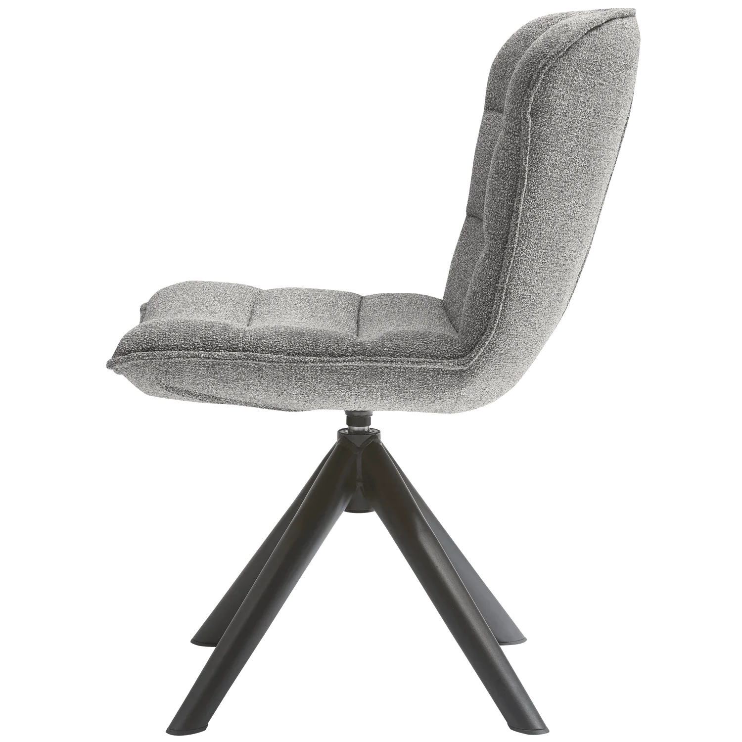NIKA SWIVEL DINING CHAIR GREY MELANGE - PARIS14A.RO