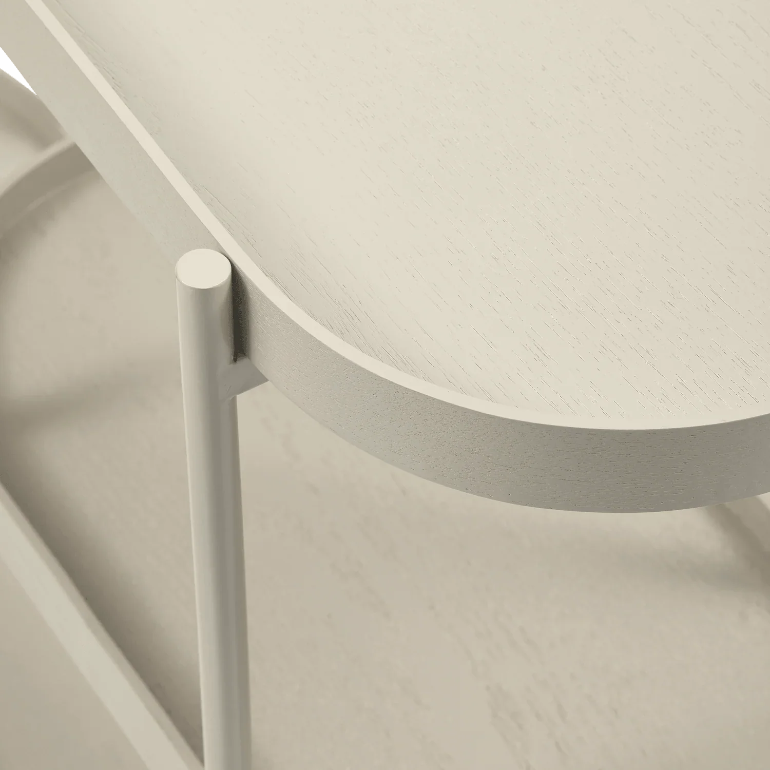 NOAN SIDE TABLE WOOD/METAL ANTIQUE BEIGE - PARIS14A.RO