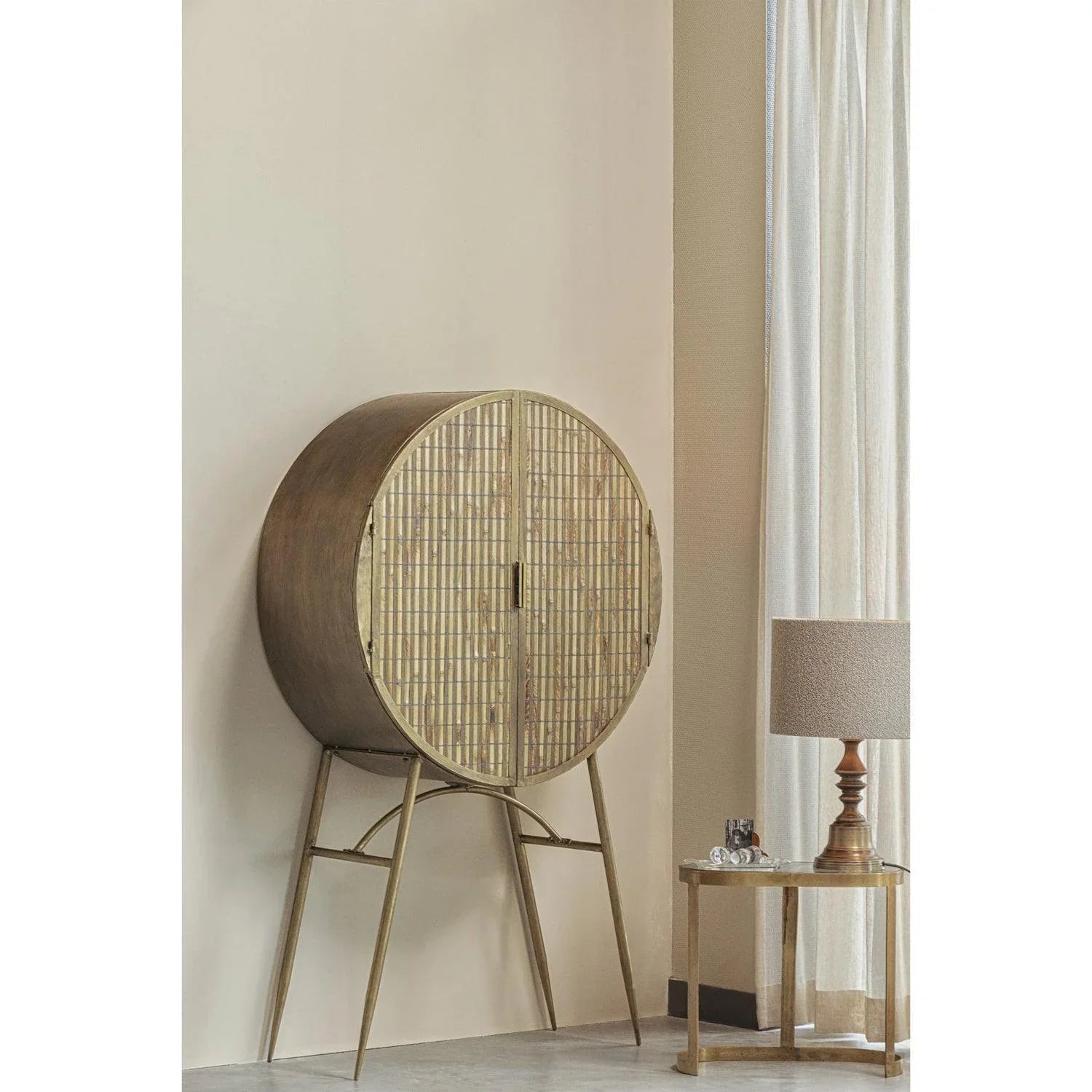 OHM TABLE LAMP BASE ANTIQUE BRASS - PARIS14A.RO