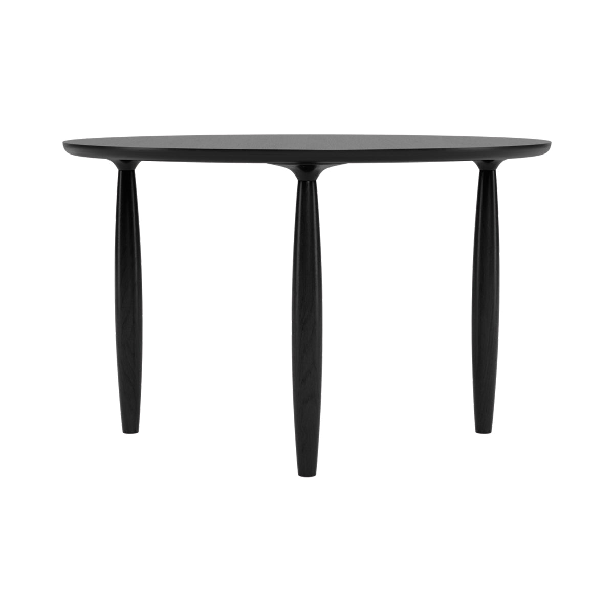 NORR11 masa dining Oku Round Ø120 cm | stejar FSC | Negru | Ø120xh74 cm
