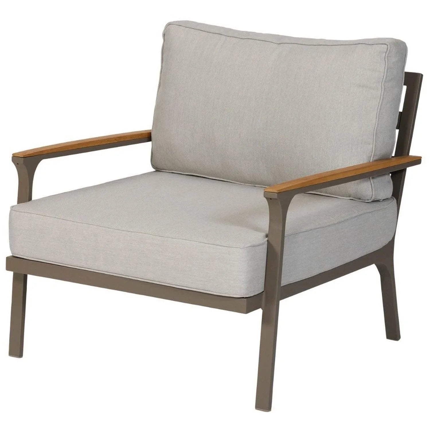 ORLANDO GARDEN ARMCHAIR ALUMINIUM/TEAK - PARIS14A.RO