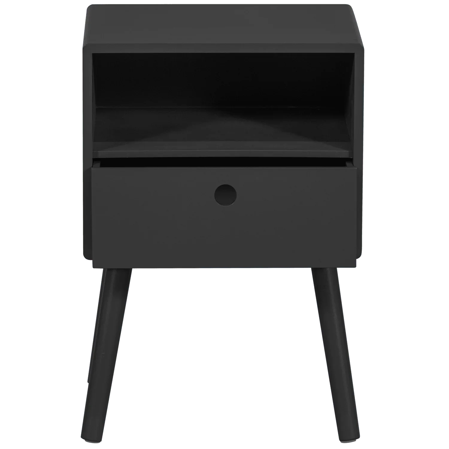 OZZY NIGHTSTAND WOOD BLACK - PARIS14A.RO