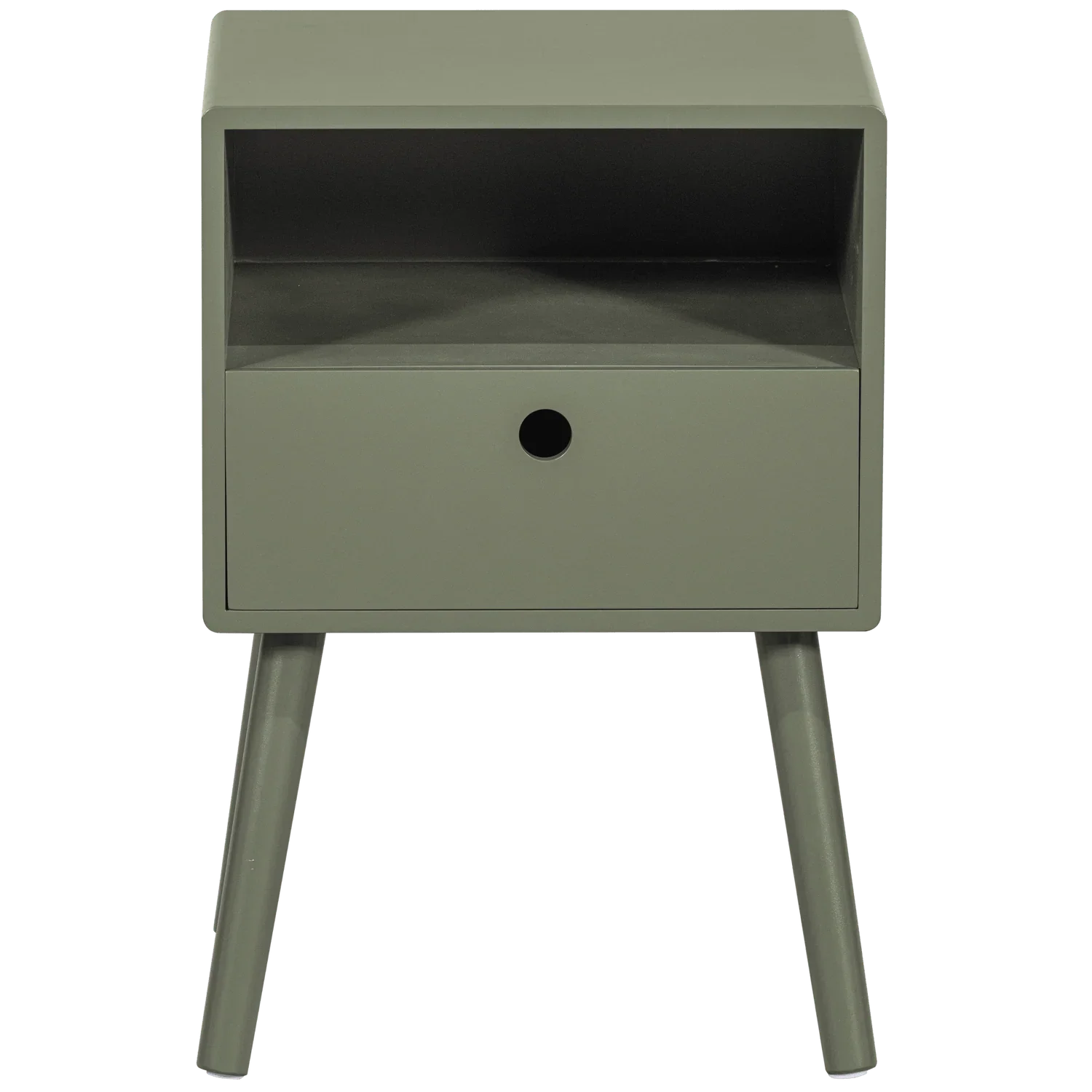 OZZY NIGHTSTAND WOOD WARM GREEN - PARIS14A.RO