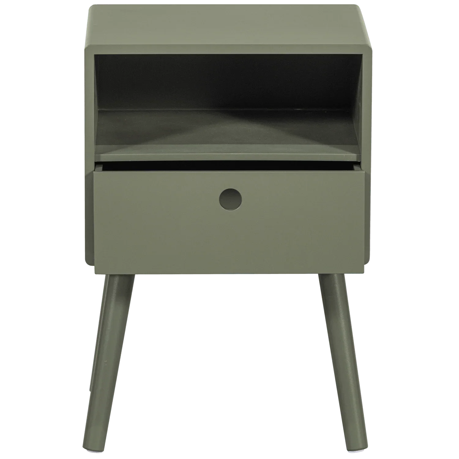 OZZY NIGHTSTAND WOOD WARM GREEN - PARIS14A.RO