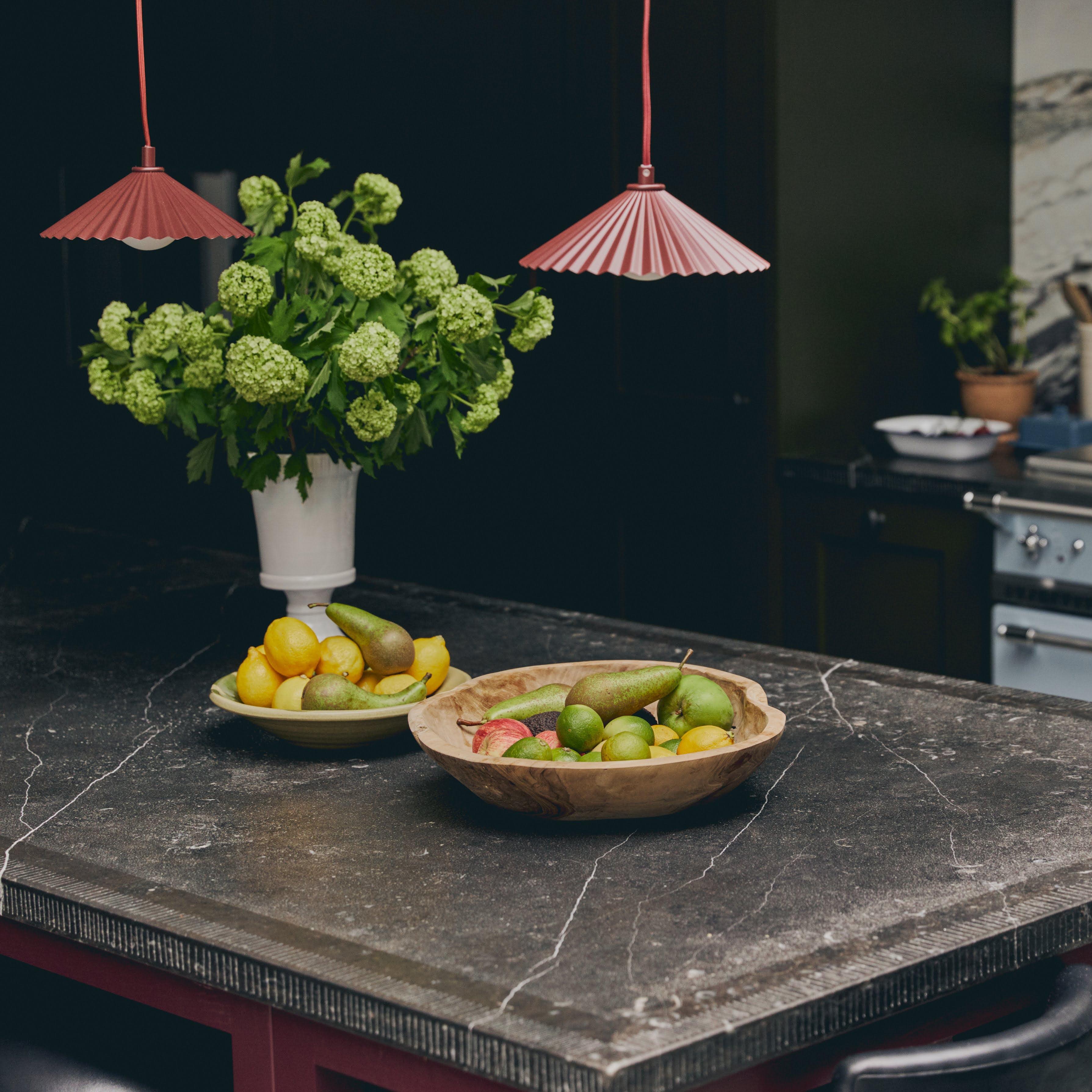 Pandantiv de tavan cu plisuri mici bordeaux - PARIS14A.RO