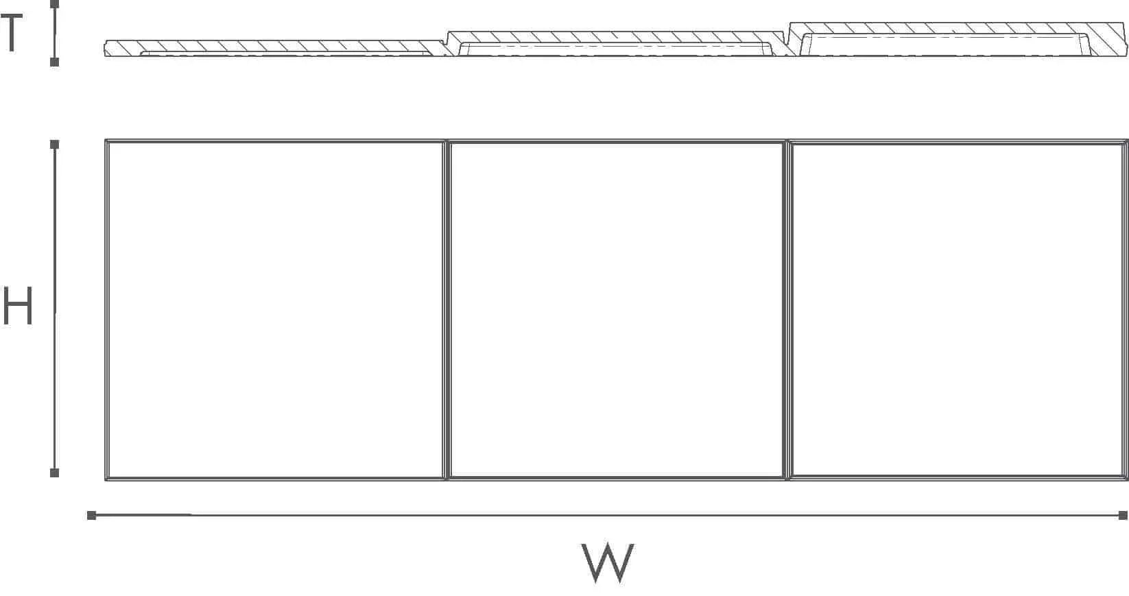 PANOU DECORATIV 3D INTERIOR POLIURETAN ARSTYL 3D DOMINO 380X1135X38 - PARIS14A.RO