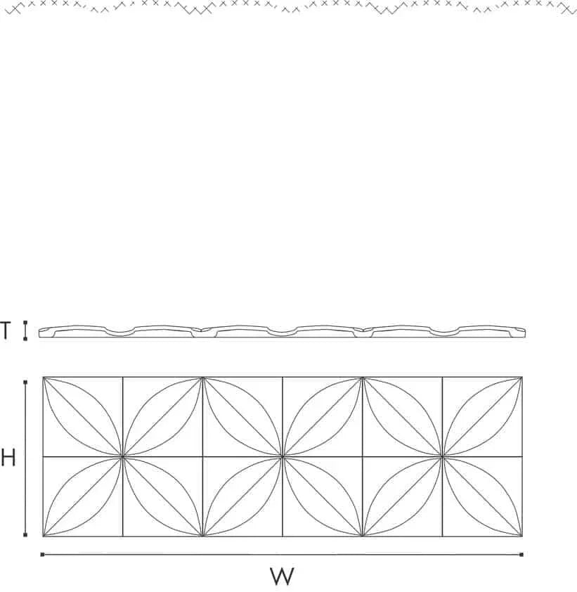 PANOU DECORATIV 3D INTERIOR POLIURETAN ARSTYL 3D FLOWER 380X1135X28 - PARIS14A.RO